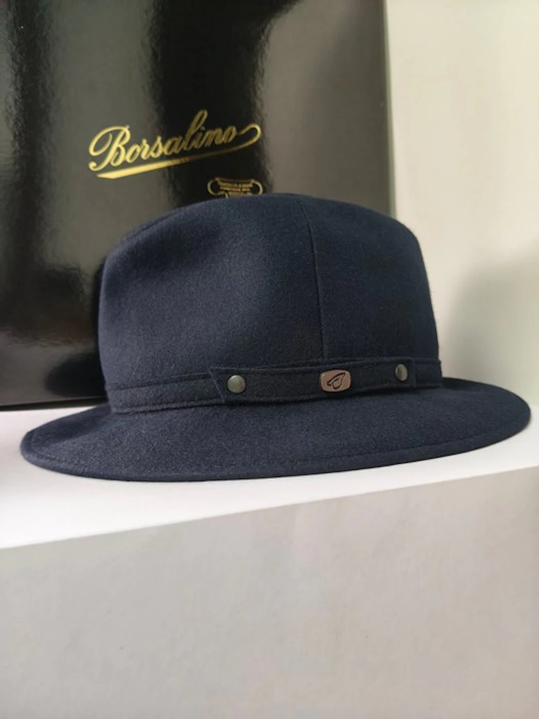 Borsalino - Hat (1) - Rabbit, Leather
