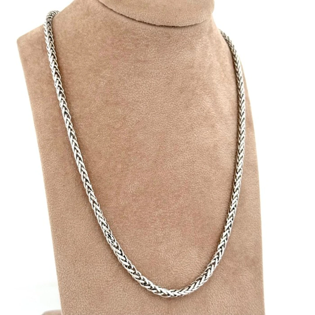 Necklace - 18 kt. White gold - Spiga - 50 cm