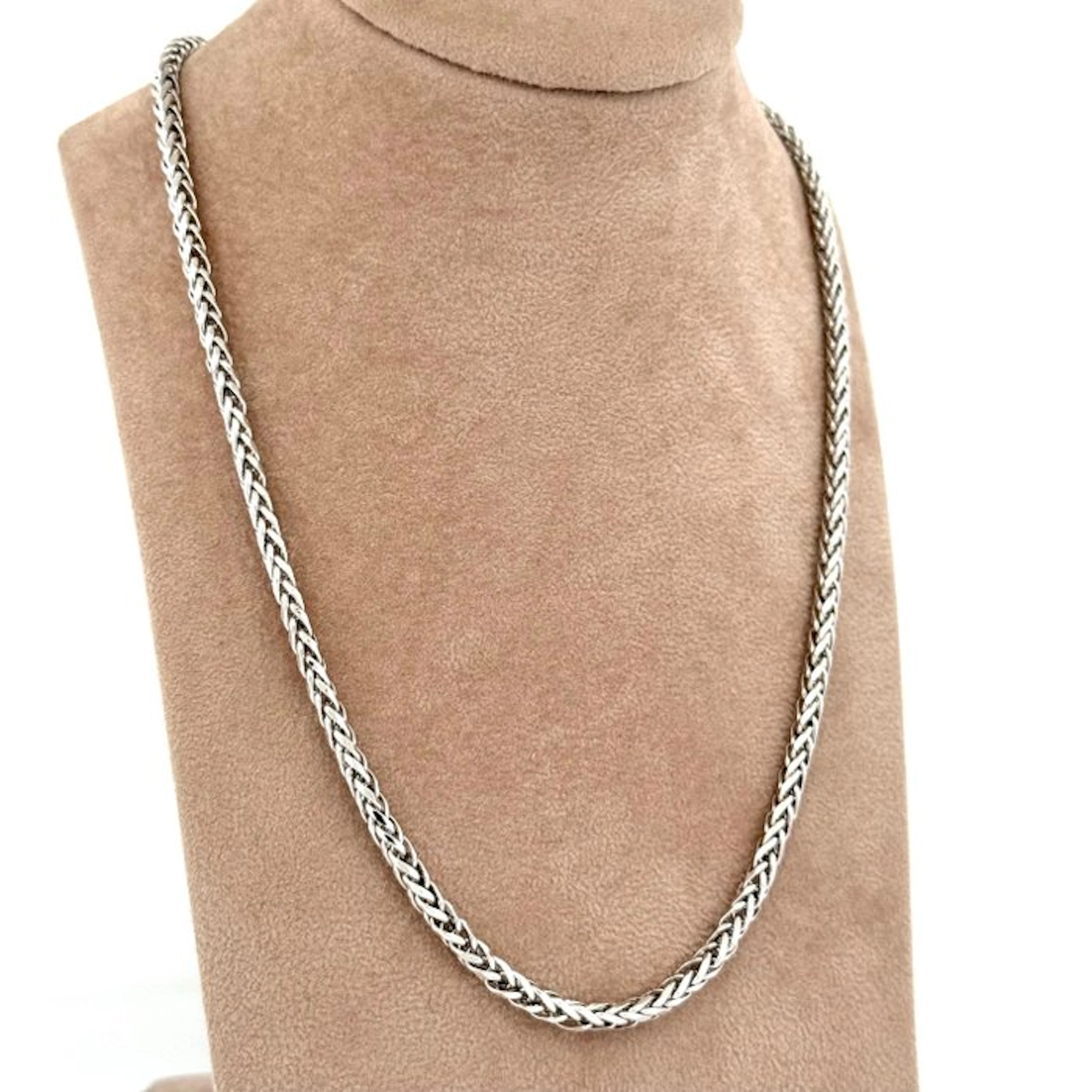 Necklace - 18 kt. White gold - Spiga - 50 cm