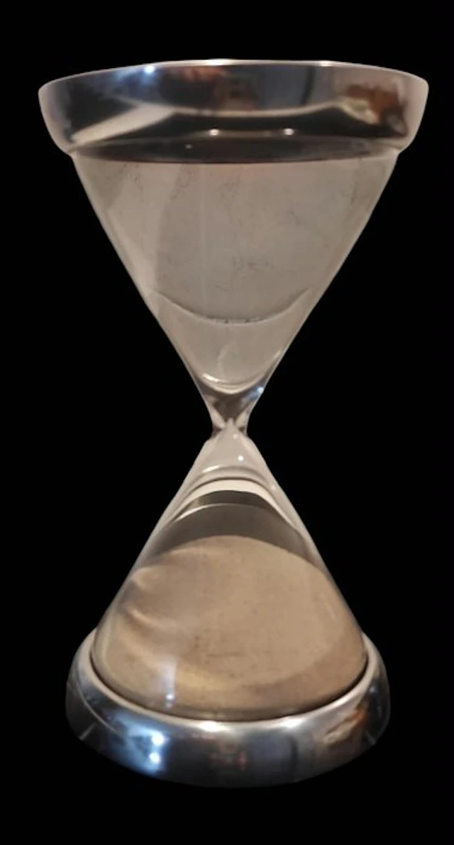 Hourglass - Glass, Metal, sand - 1990-2000 - Bruno Venturelli