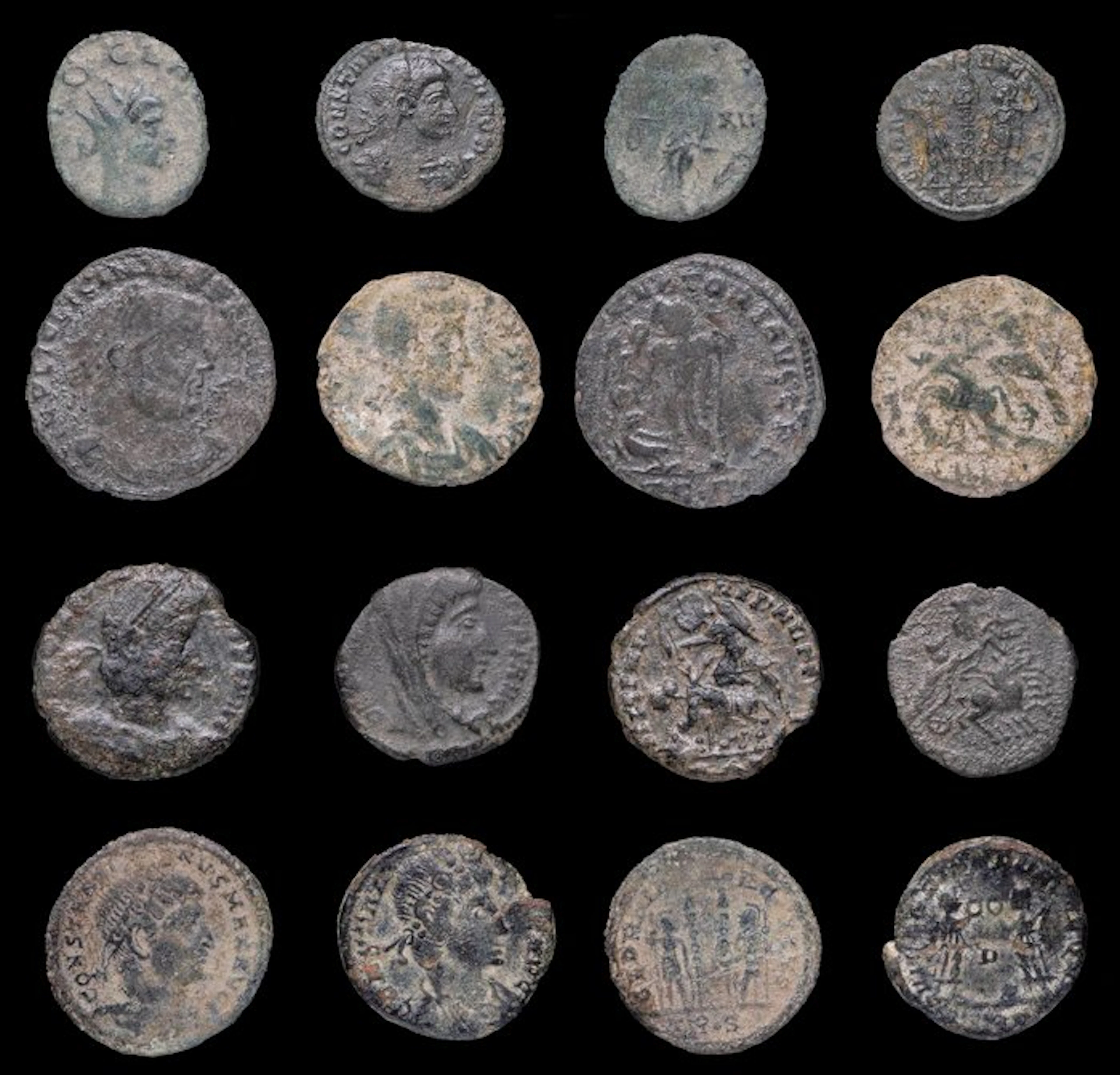 Roman Empire Lot of 8 coins minted between the 3rd and 4th centuries AD