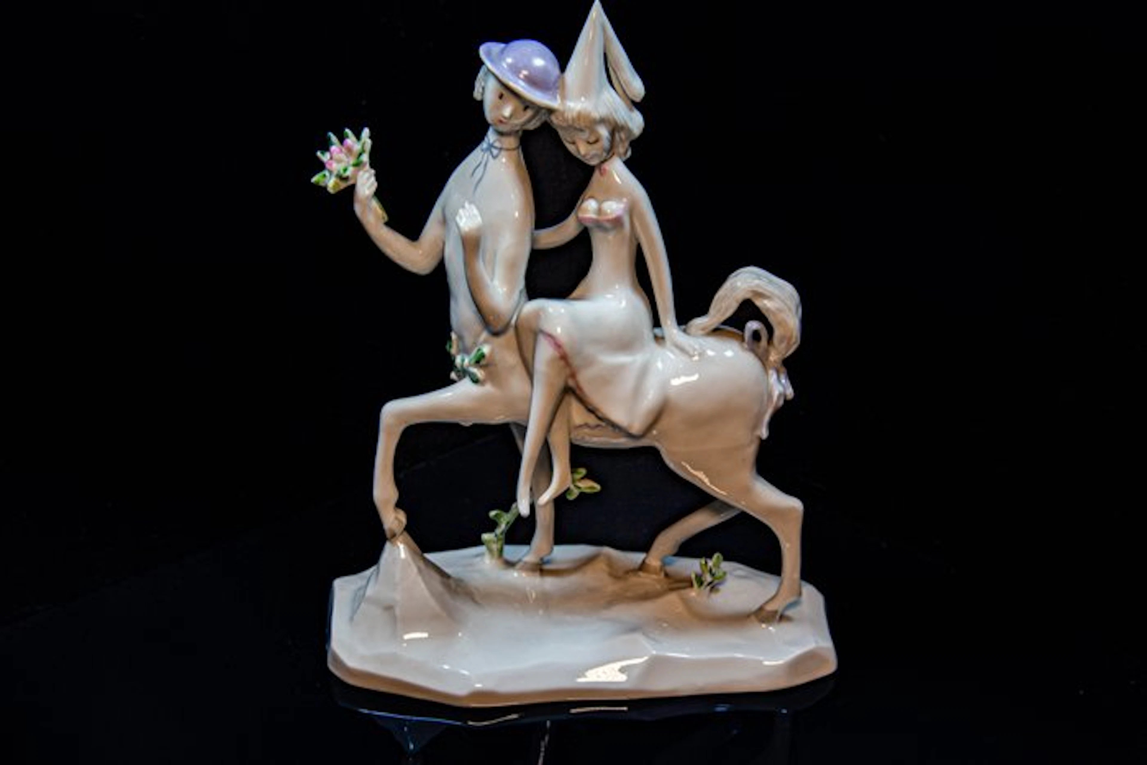 Rosenthal, Raymond Peynet - Figurine - Centaur met Prinses - Glazed porcelain