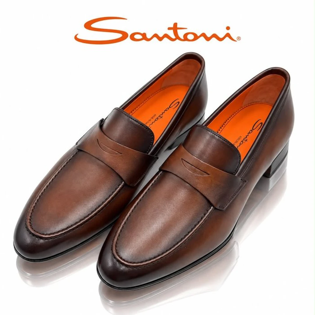 Santoni - Loafers - Size: EU 40.5 - New in box
