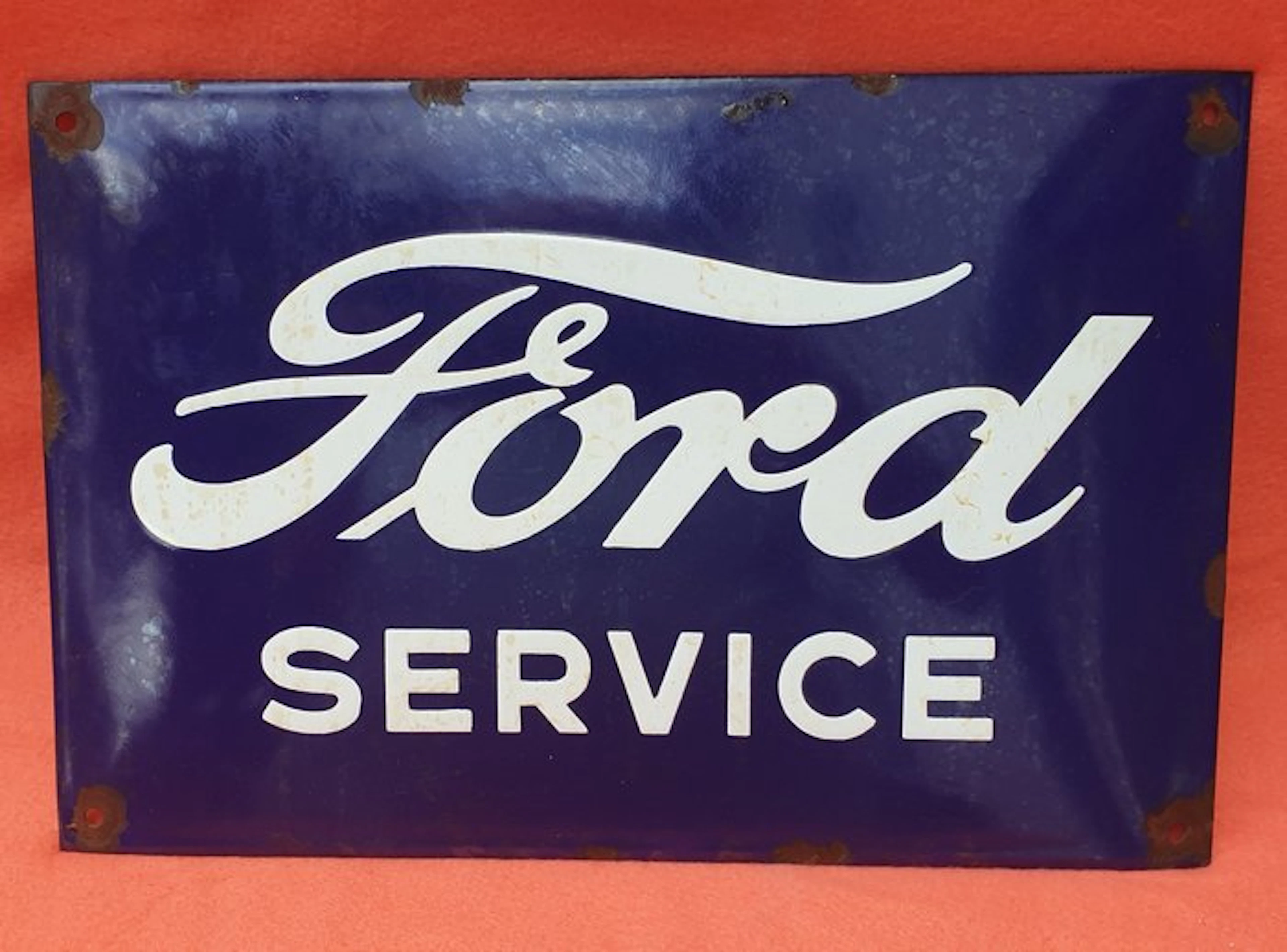 Aus Nachlass Originales 70iger Jahre - Ford Service - Enamel sign - Enamel
