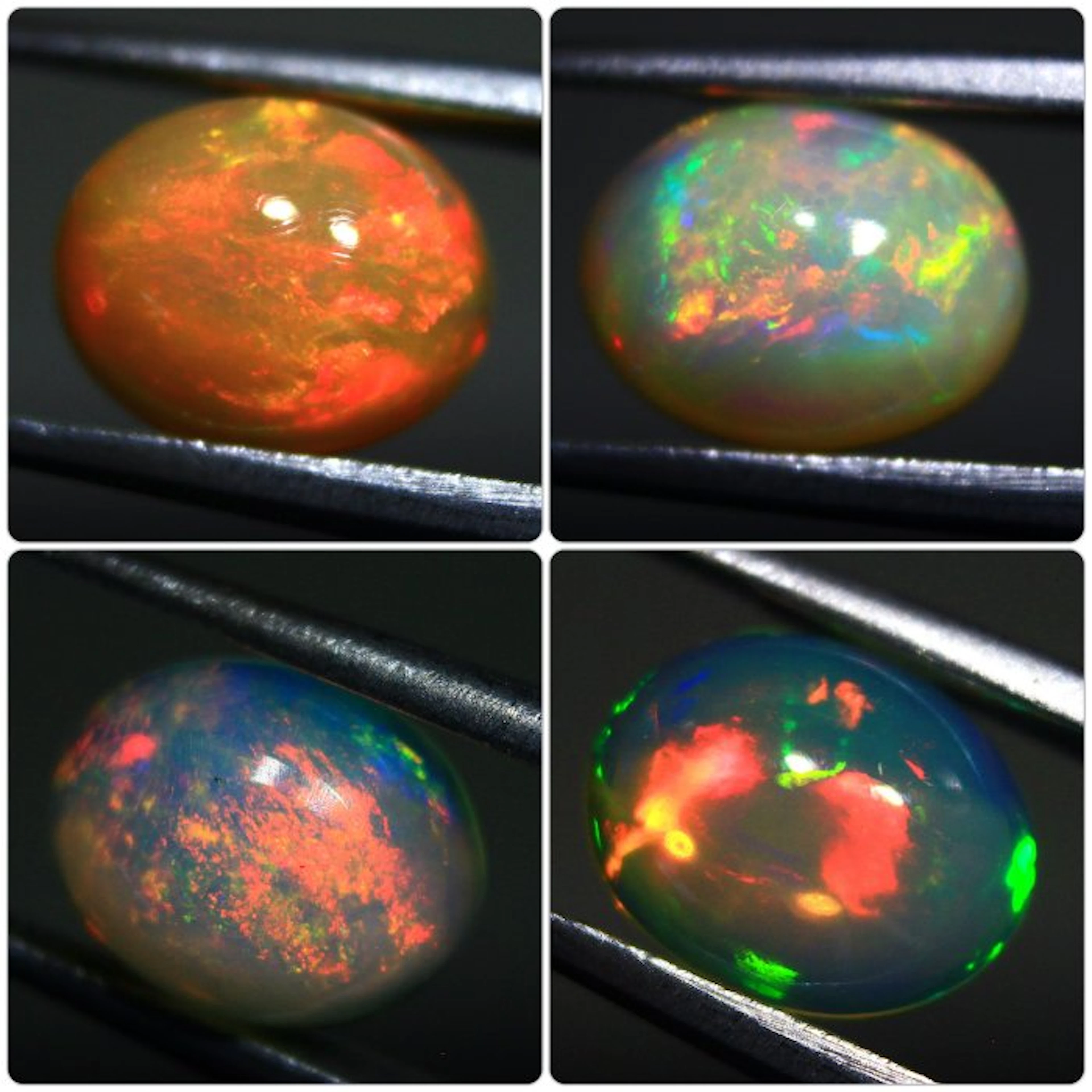 Chapter 7.10 Natural Ethiopian Opals Cabochon - Height...