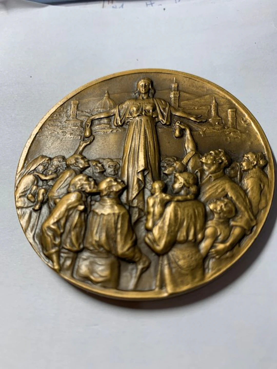 Art medal - LA CASSA DI RISPARMIO DI FIRENZE NEL SUO 1º CENTENARIO 1829-1929
