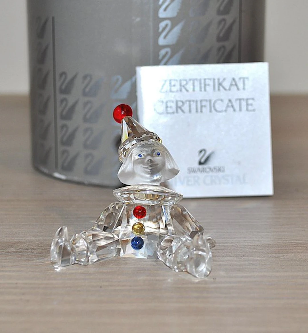 Swarovski - Figure - Puppet 217207 - Boxed + Certificate - Crystal, Glass