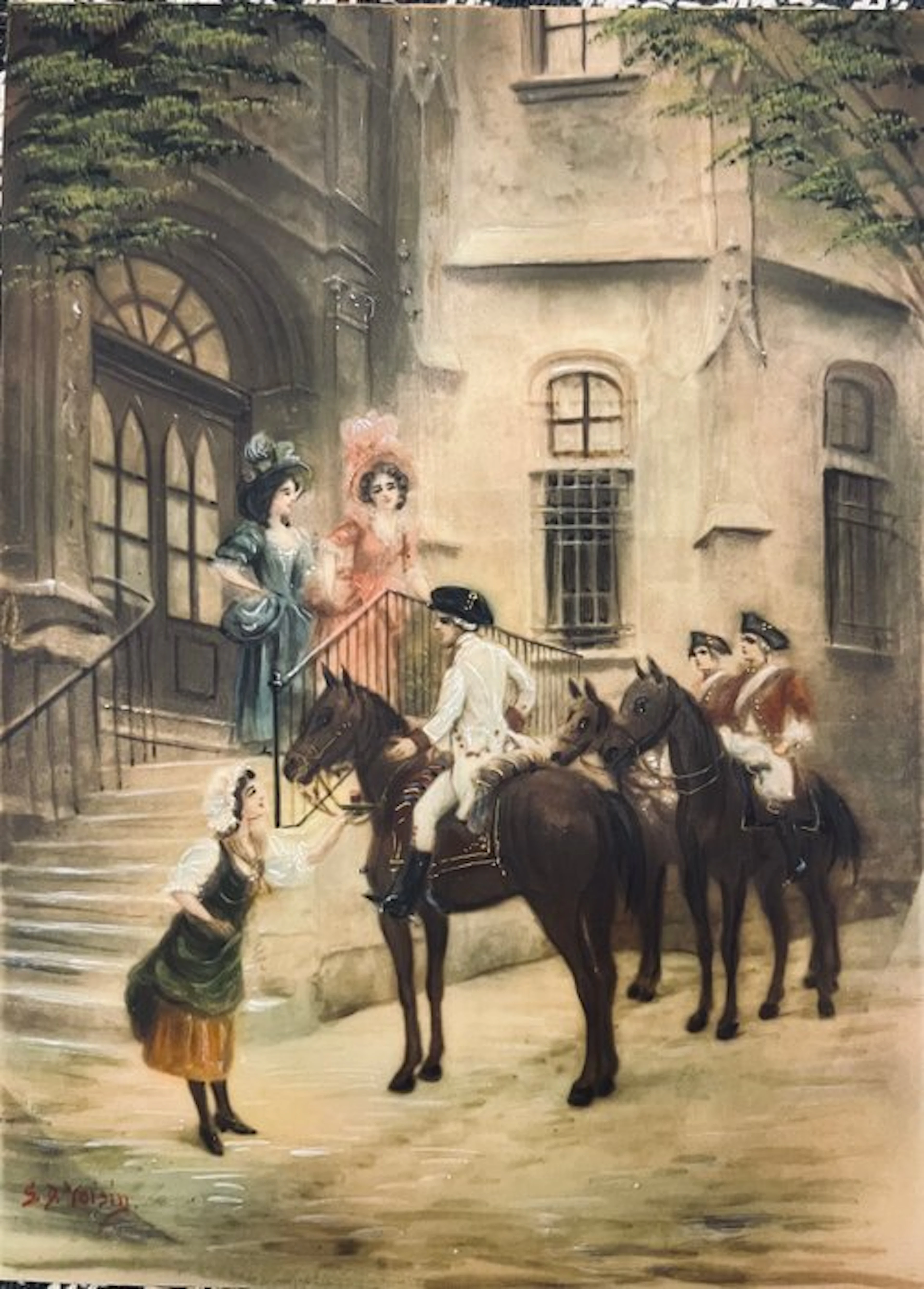 French school (XX) - Scena in costume
