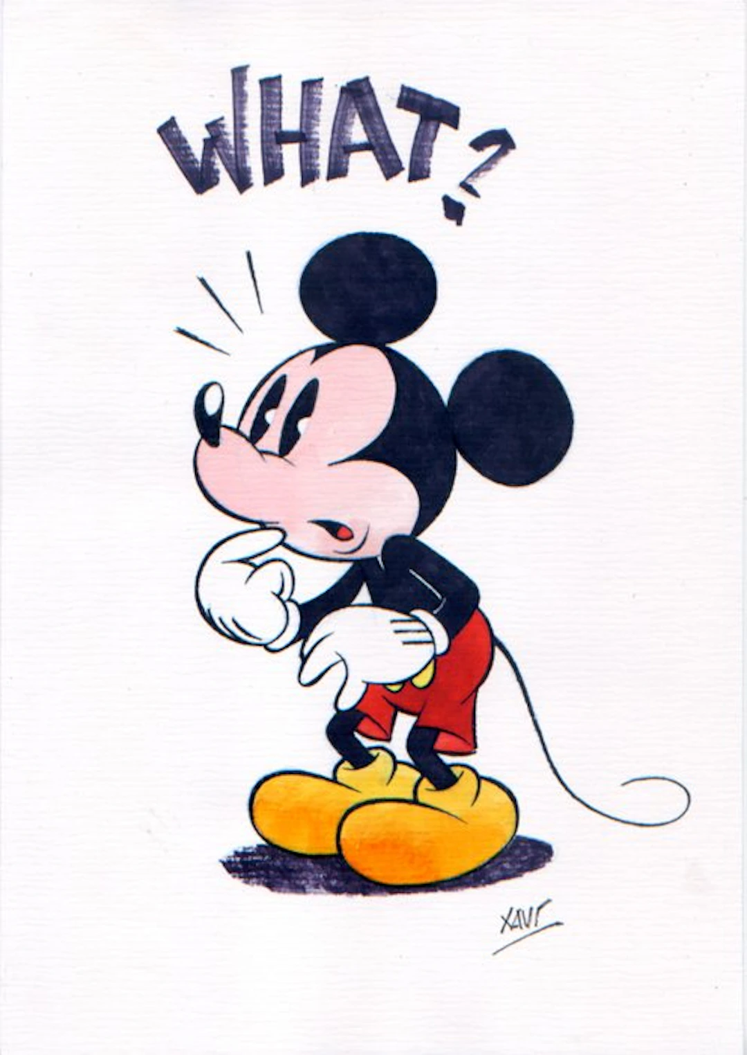 Xavi - 1 Original colour drawing - Mickey Mouse - Mickey, what? - 2026