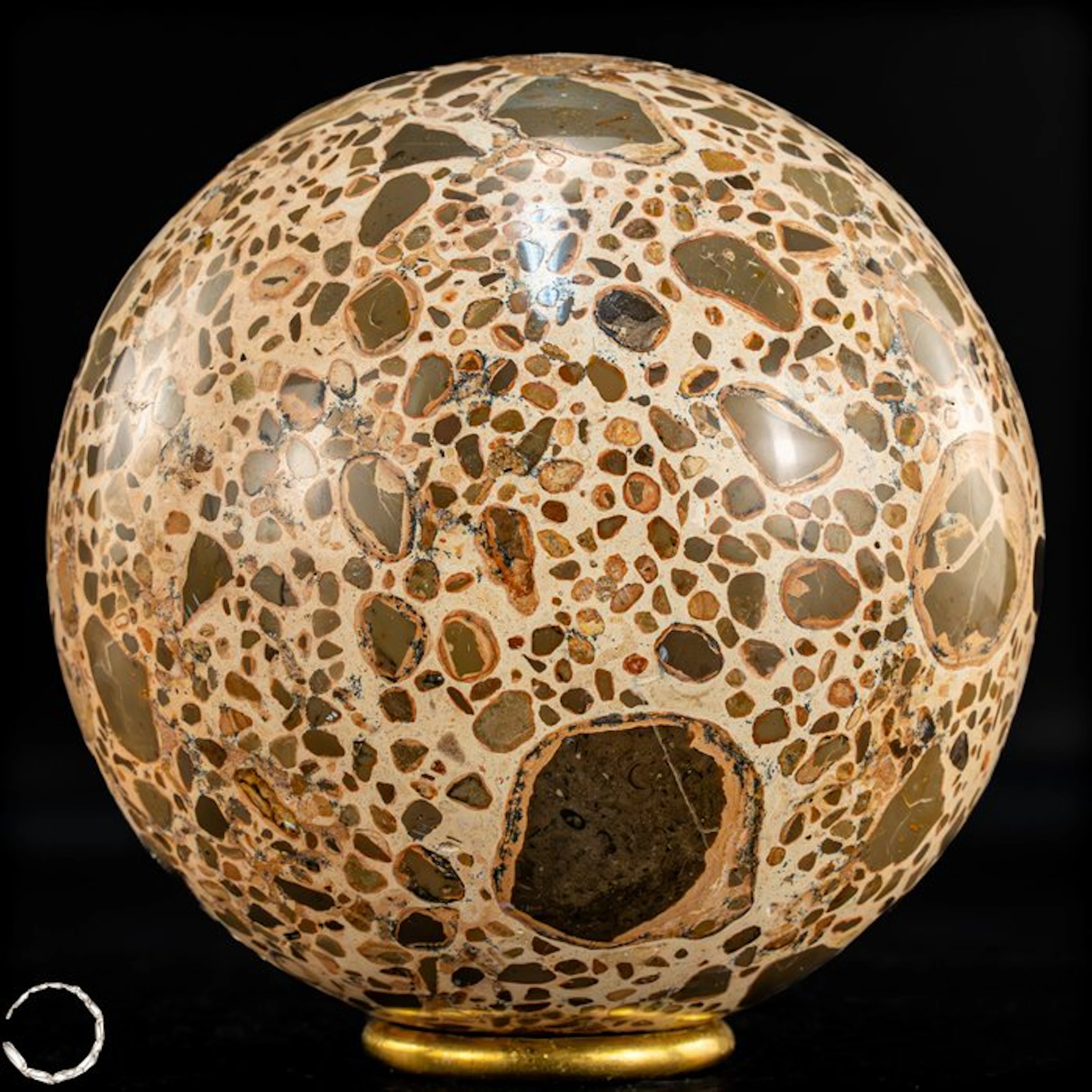 Natural First Quality Leopard Jasper Sphere- 2001.03 g