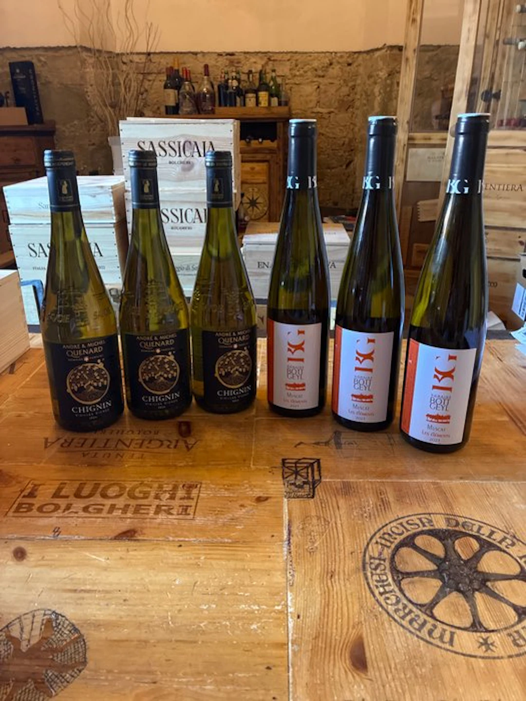 2023 x3 Quenard Chignin Vieilles Vignes & 2023 x3 Bott-Geyl Muscat - Savoy