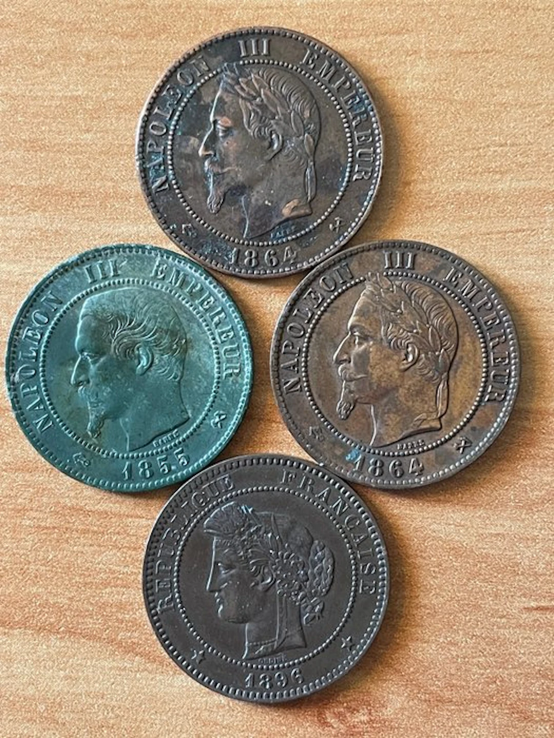 France. 10 Centimes 1855-B