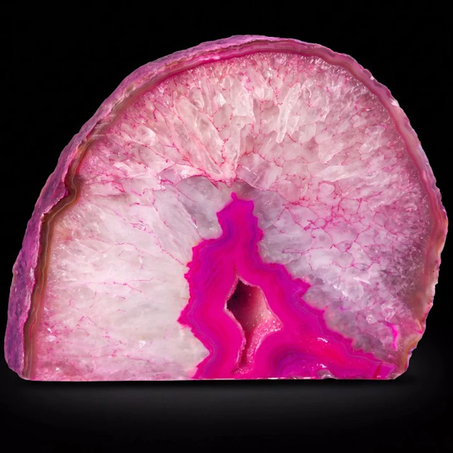 XXL Pink Agate - 17x22x6 cm - Geode- 3.8 kg