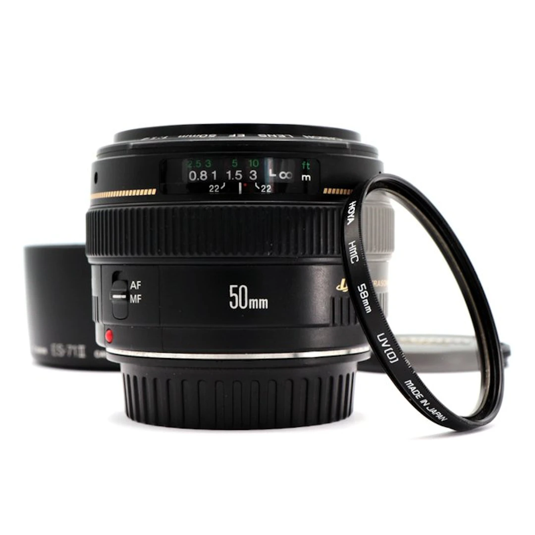 Canon EF 50mm f/1.4 USM - standaard lens, portret lens Camera lens