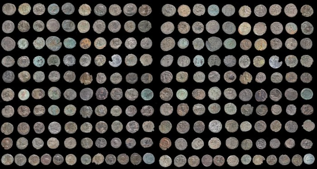 Roman Empire. Lot of 100 coins 3rd and 4th centuries AD. (No reserve price)