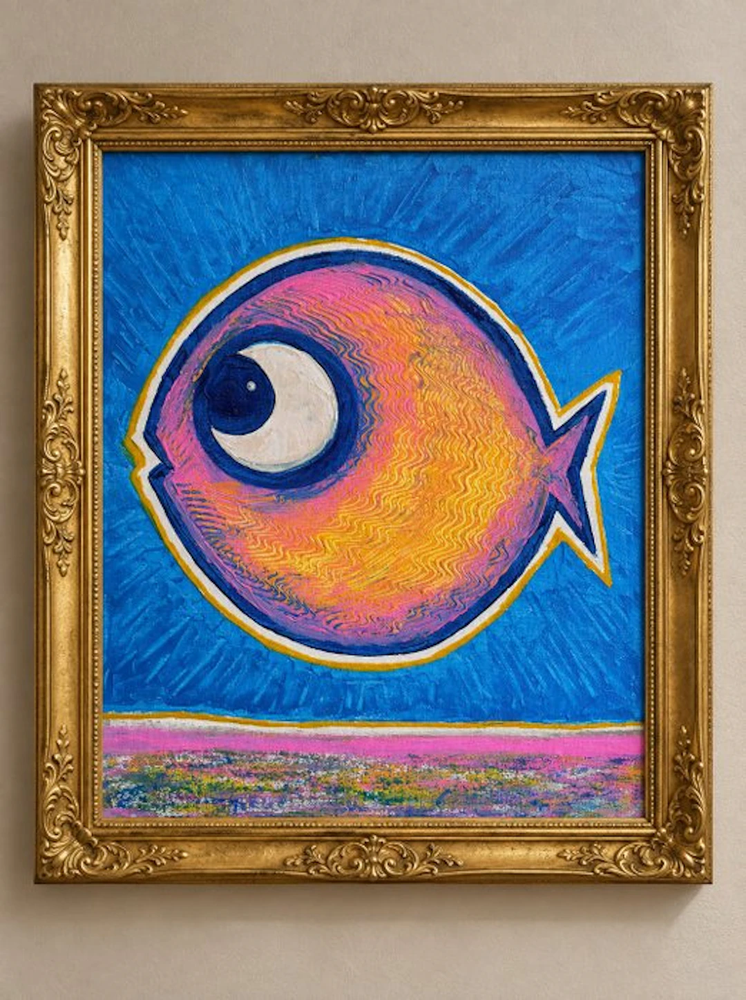 Denis Kuvayev (1971) - Goldfish on golden bottom - No Reserve