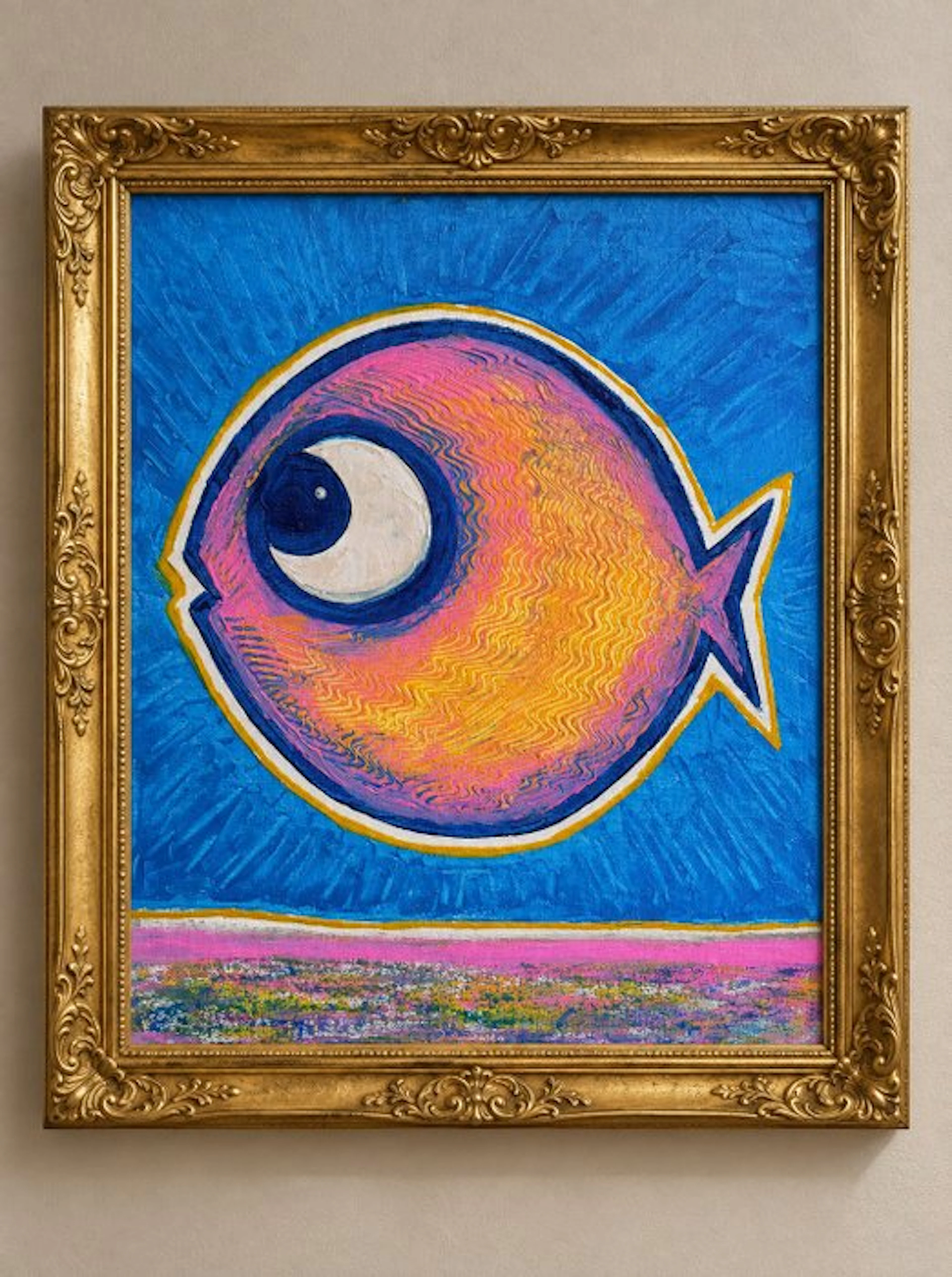 Denis Kuvayev (1971) - Goldfish on golden bottom - No Reserve