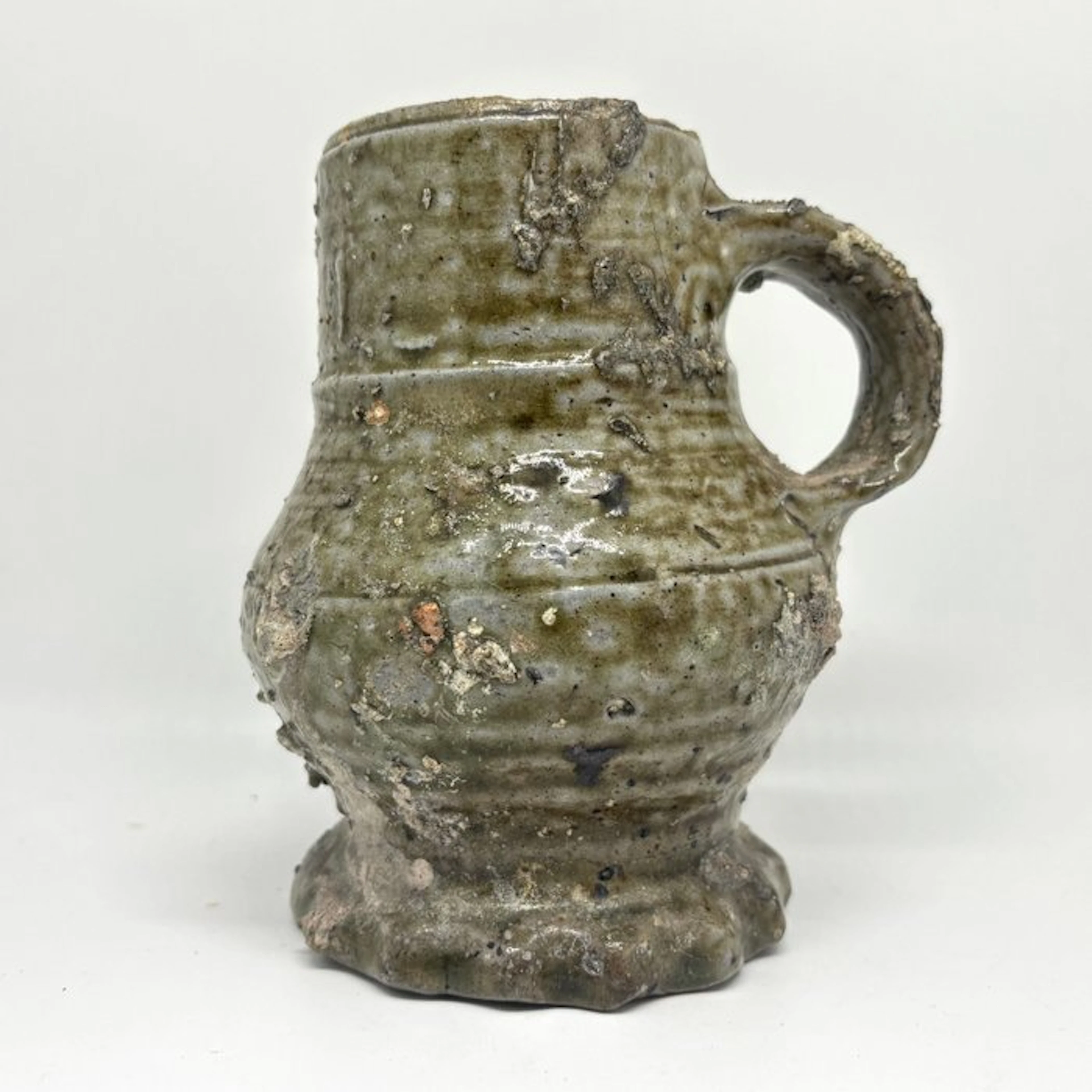 Medieval Stoneware Unrestored Frechen jug (Germany)...