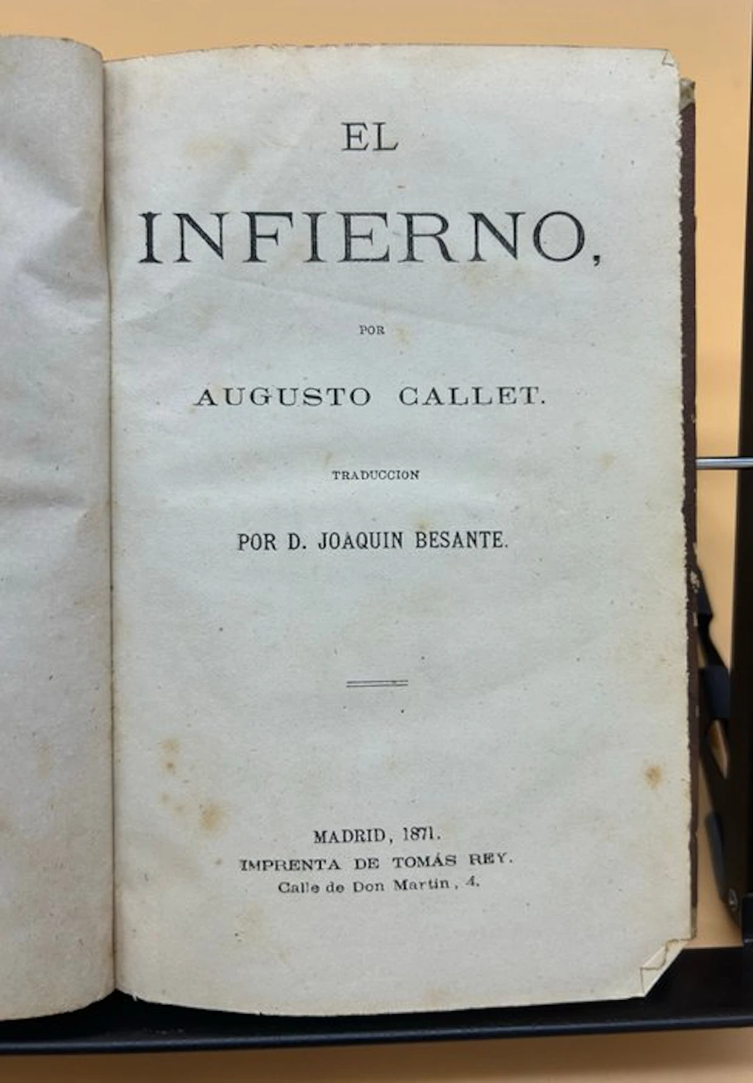 Augusto Callet - El Infierno - 1871
