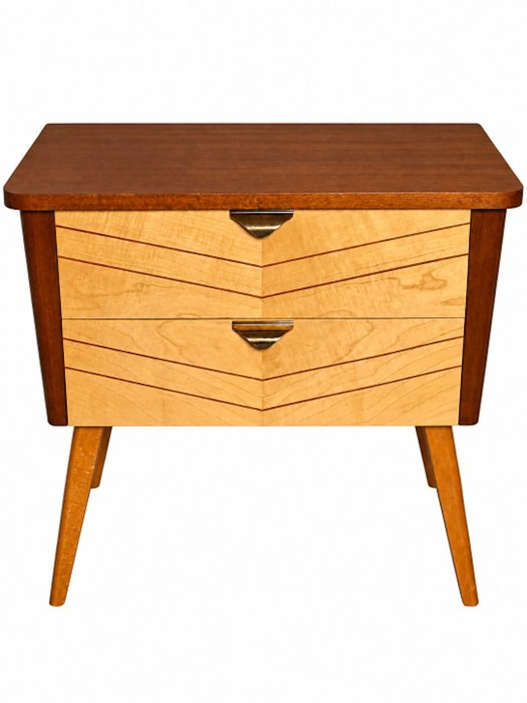 Commode - Mini commode, various woods, brass - Little nightstands with drawers
