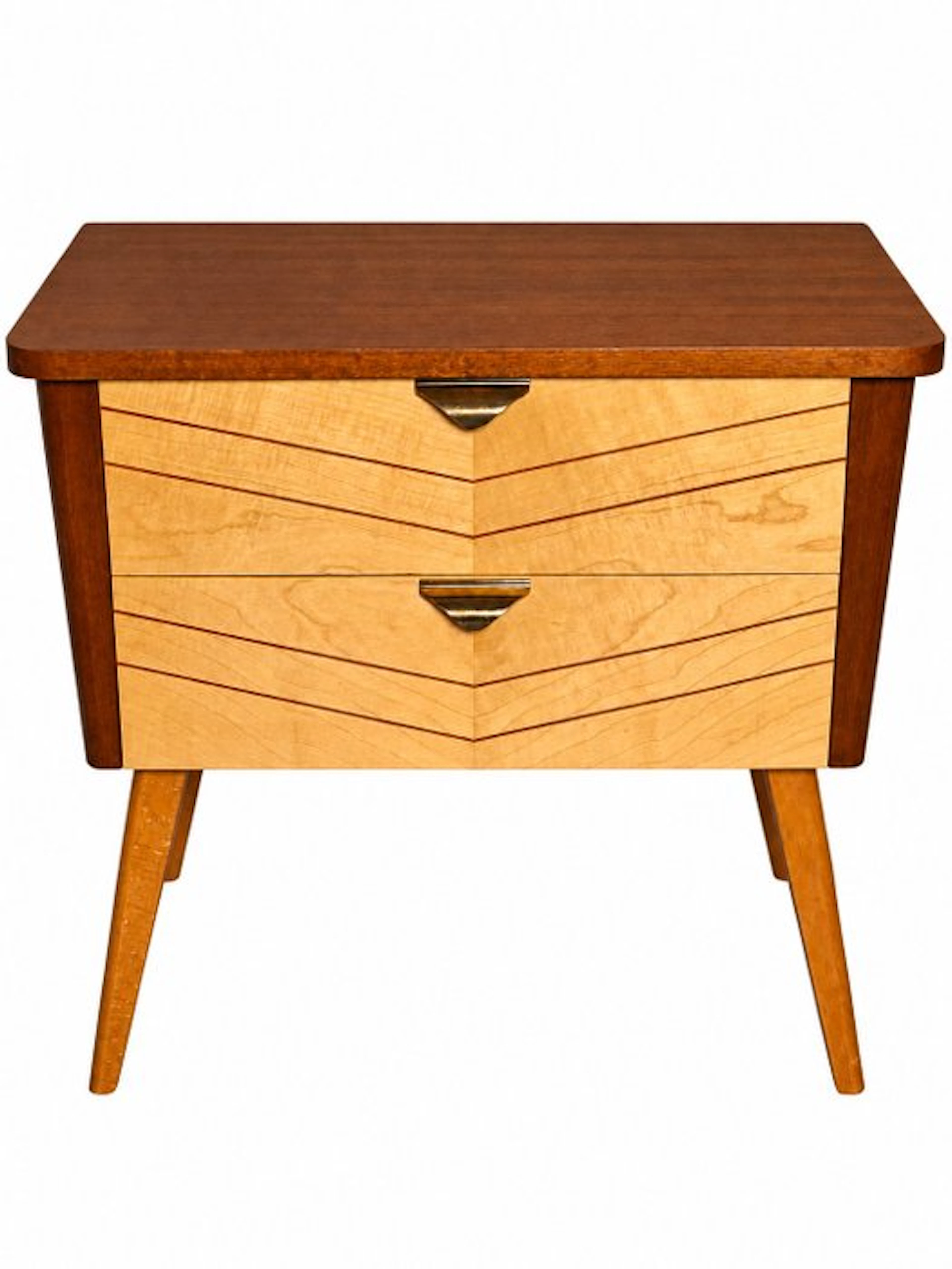 Commode - Mini commode, various woods, brass - Little nightstands with drawers