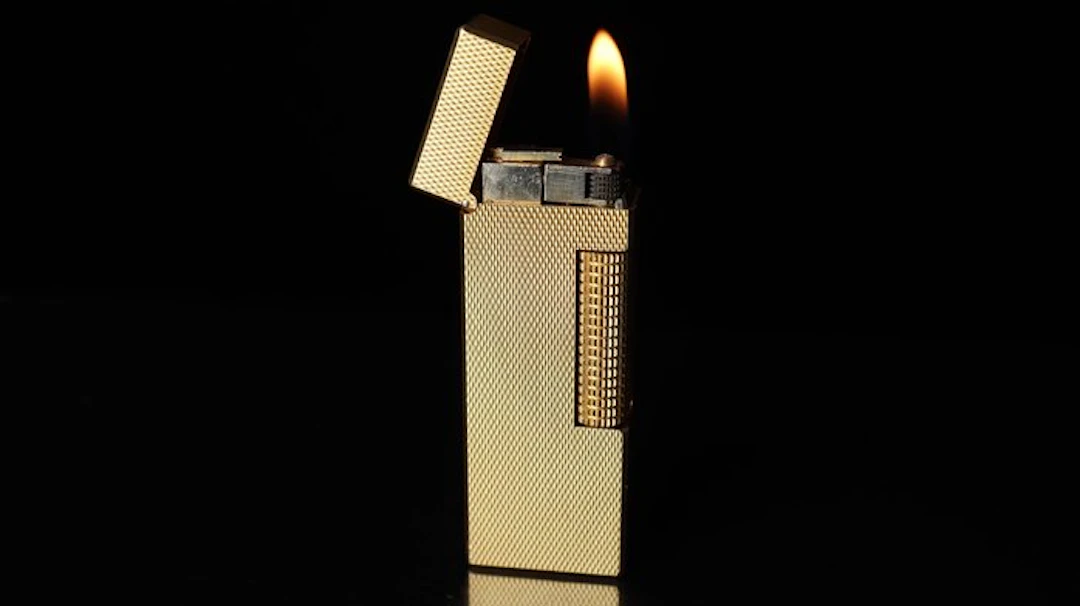 Dunhill - Barley Pattern Rollagas Lighter - No reserve...
