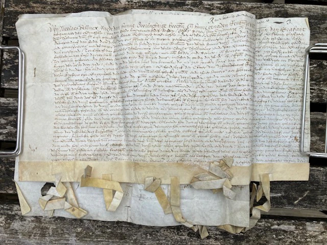 - Notarial manuscript by Nicolaes Hellinex: 2 deeds from...
