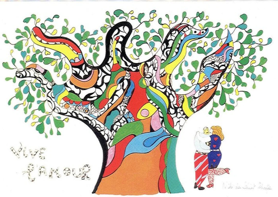 Niki De Saint-Phalle (1903-2002) - Vive l'amour - tirage rare et épuisé
