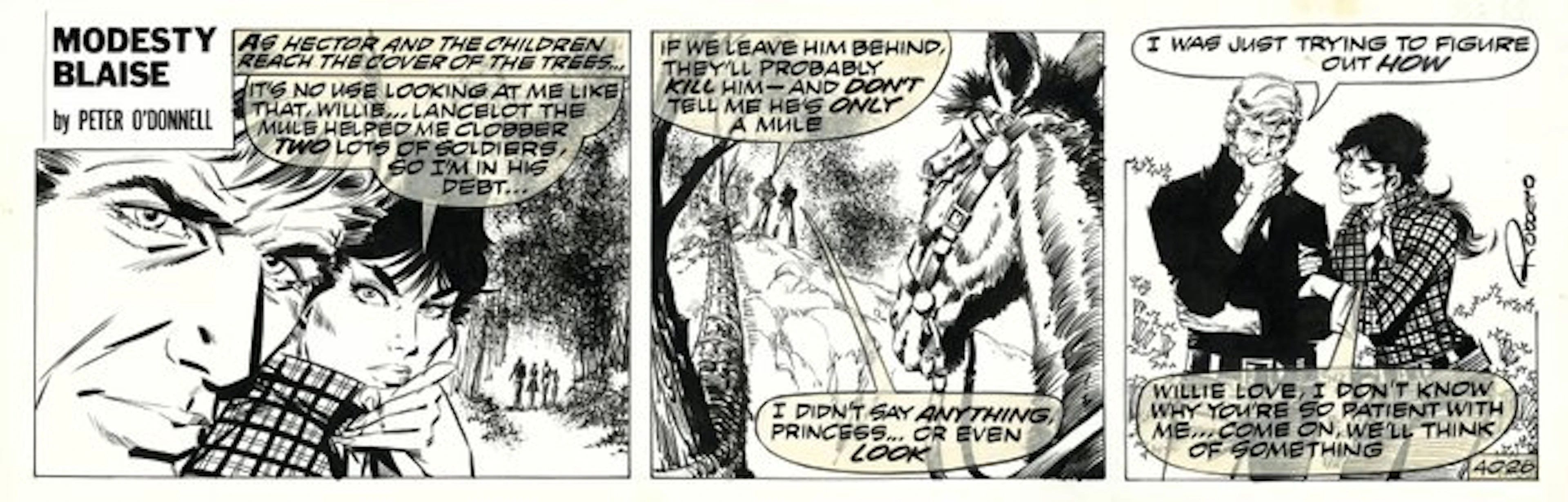 Romero, Enric Badia - 1 Original page - Modesty Blaise...