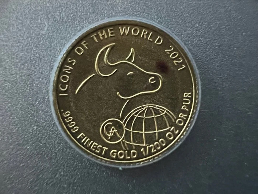Rwanda. 10 RWF 2021. 1/200 Oz (No reserve price)