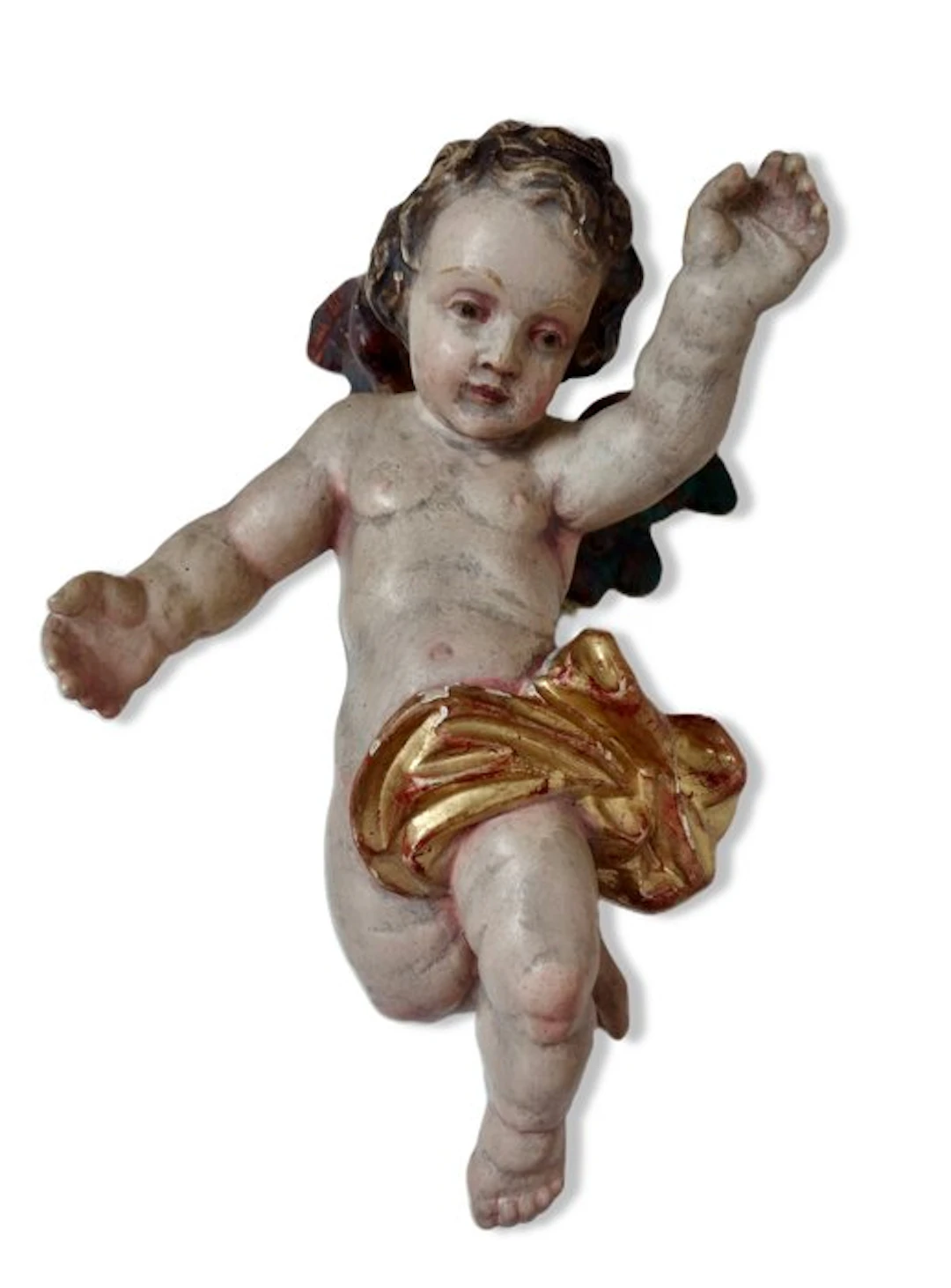 Snideri, Holzfigur - Engel - 27 cm - Trä - 1900