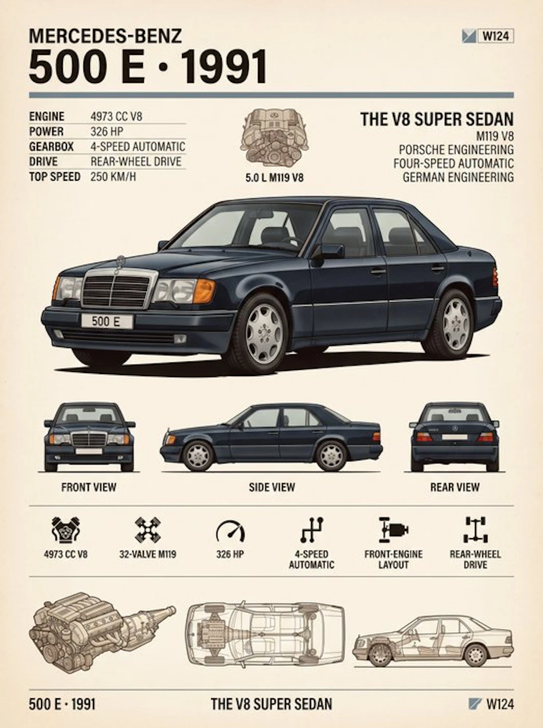 Shmidt.Art - Mercedes-Benz - Mercedes-Benz 500 E 1991 - 1990s