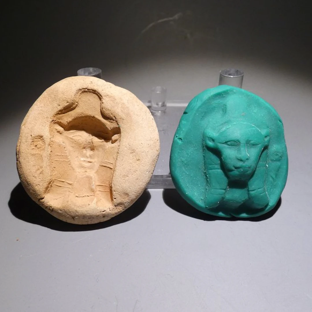 Ancient Egyptian Terracotta Mould for making Hathor goddess