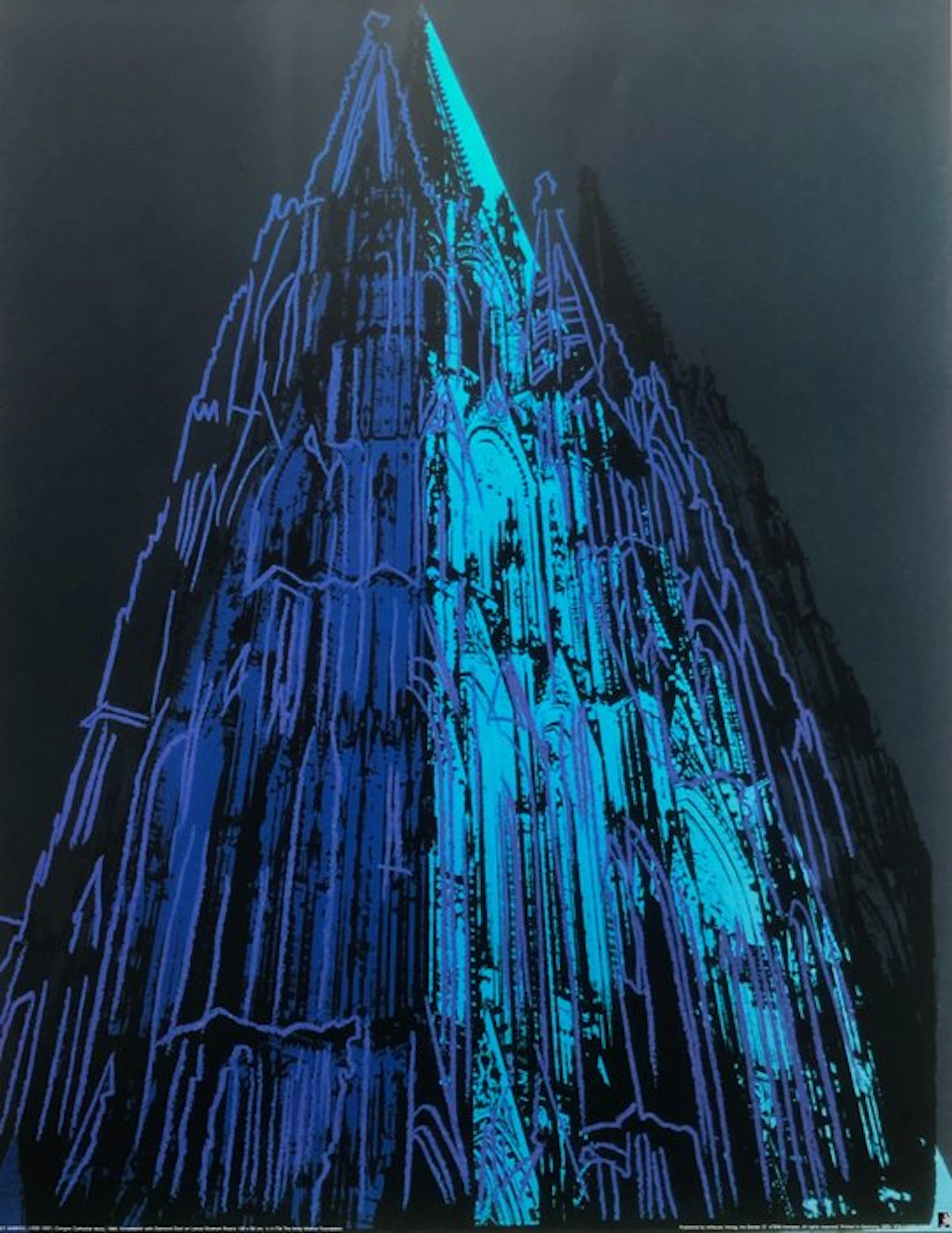 (after), Andy Warhol - Cologne Cathedral (Blue) - Offset...