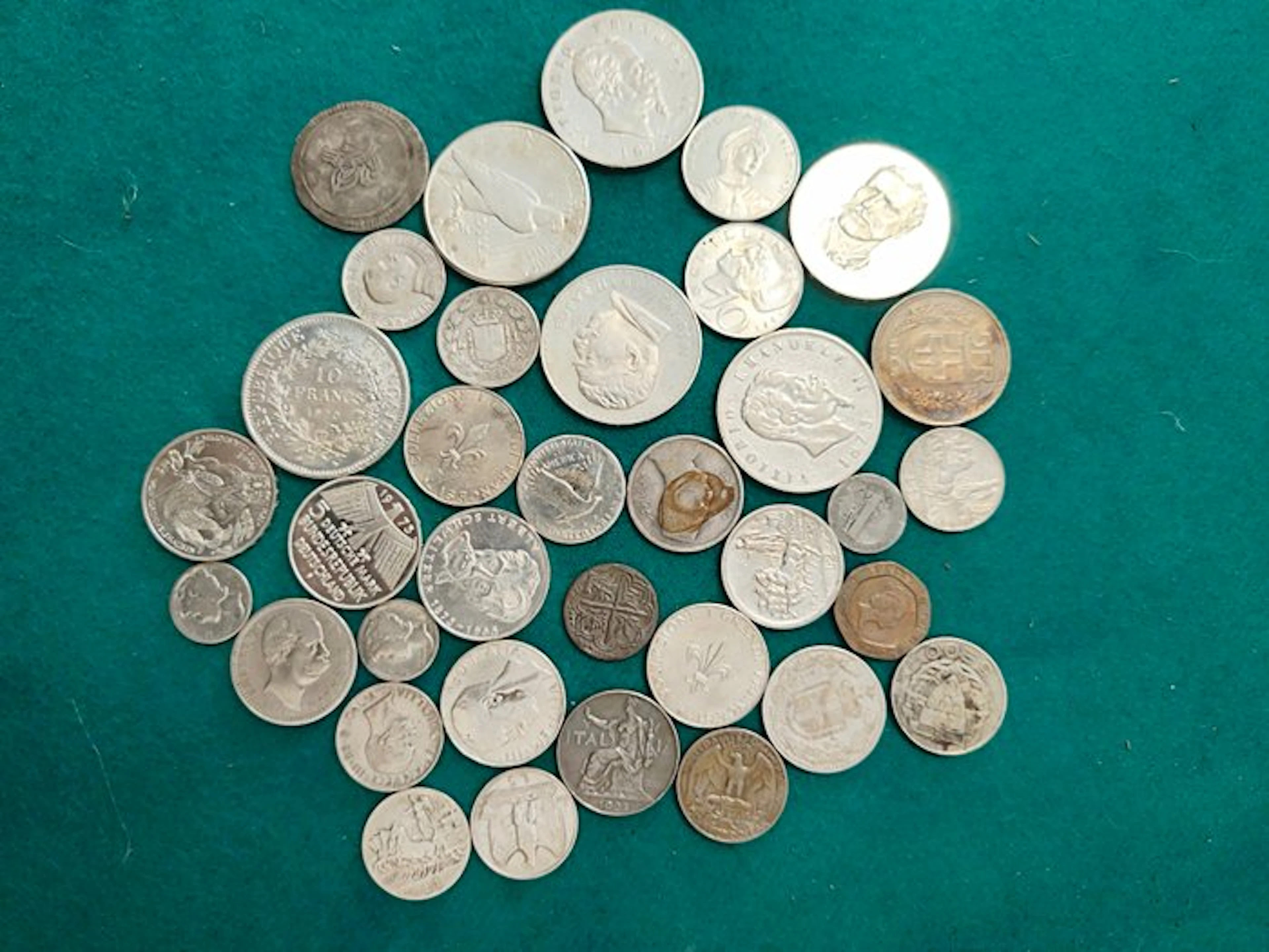 World. Collection of silver coins