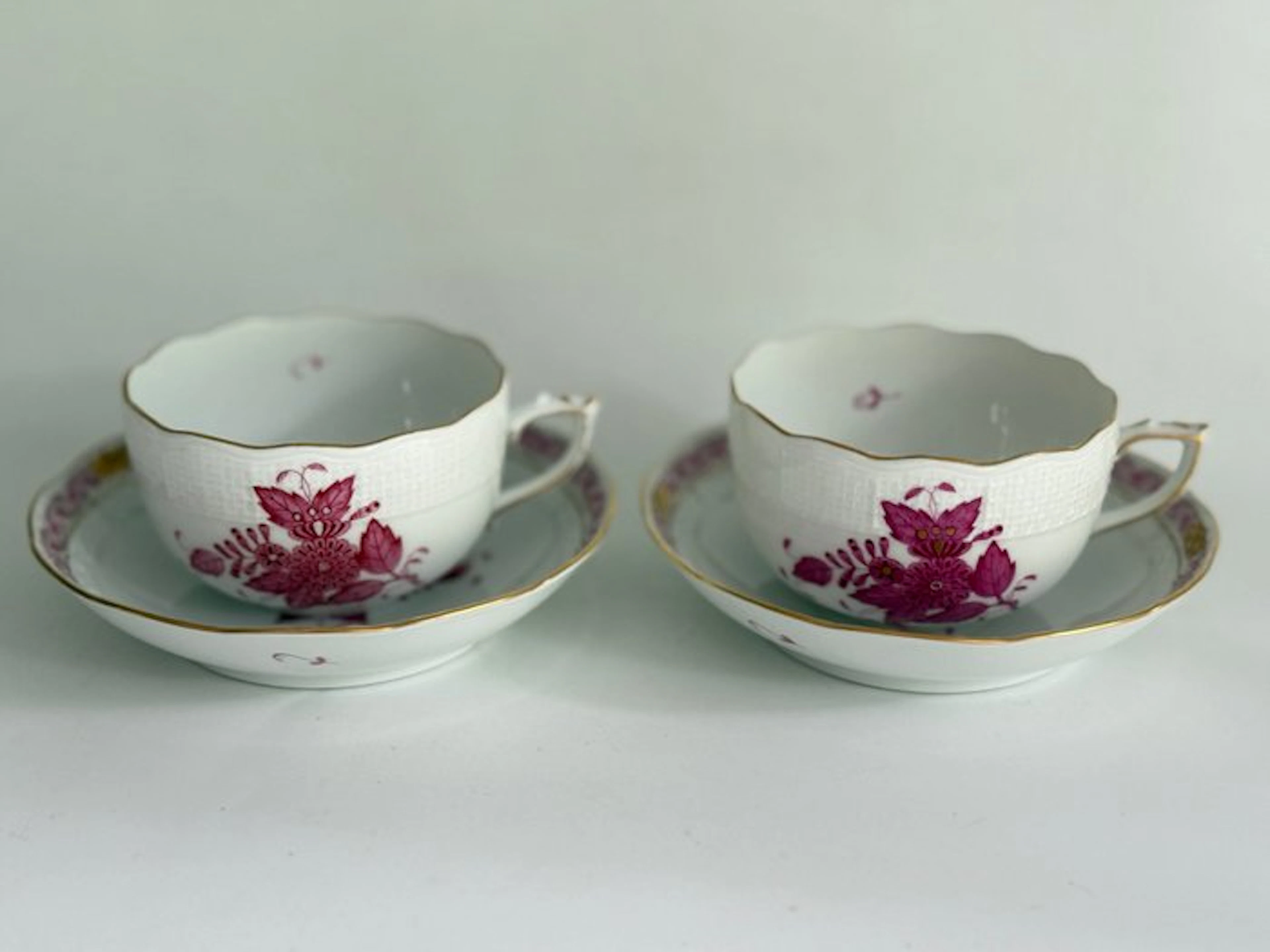 Herend - Tea cup set (2) - Apponyi Purpur 704 AP Set of 2...