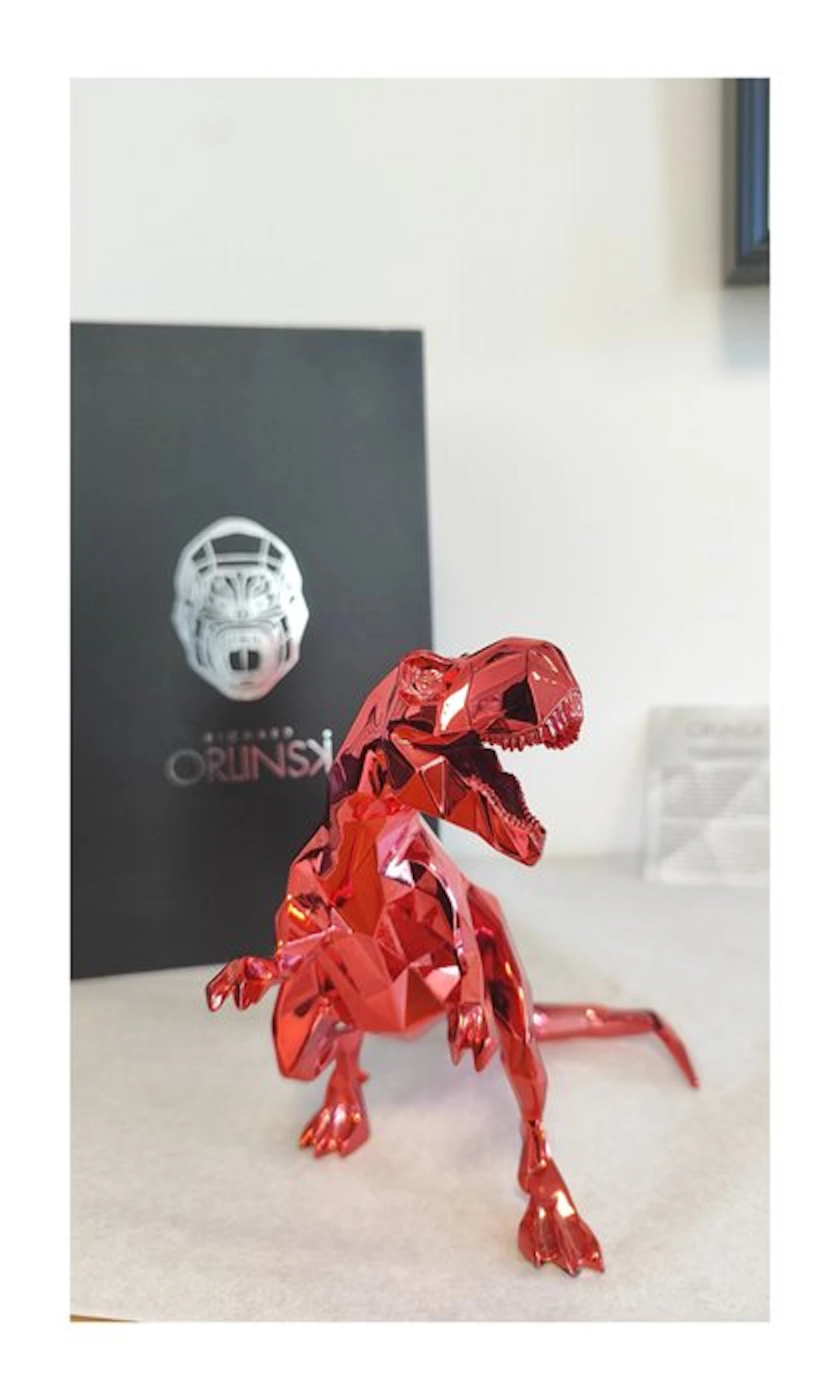 Richard Orlinski (1966) - T-REX Spirit Chromed Red...