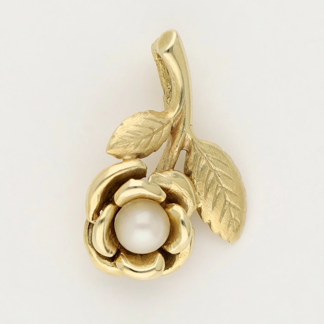 No reserve price - Pendant - 14 kt. Yellow gold Pearl