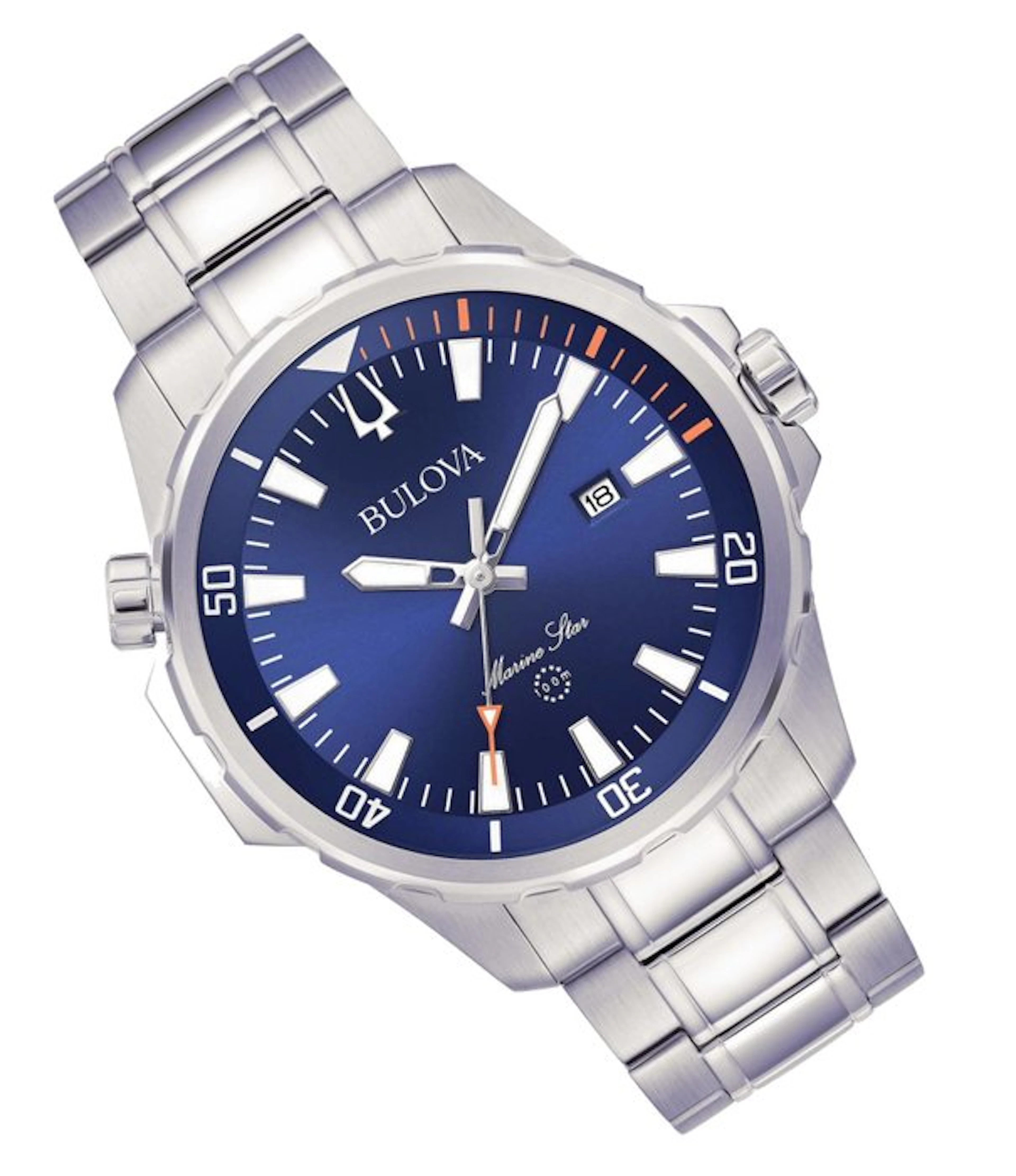 Bulova - " NO RESERVE PRICE" Marine Star Blue ICE...