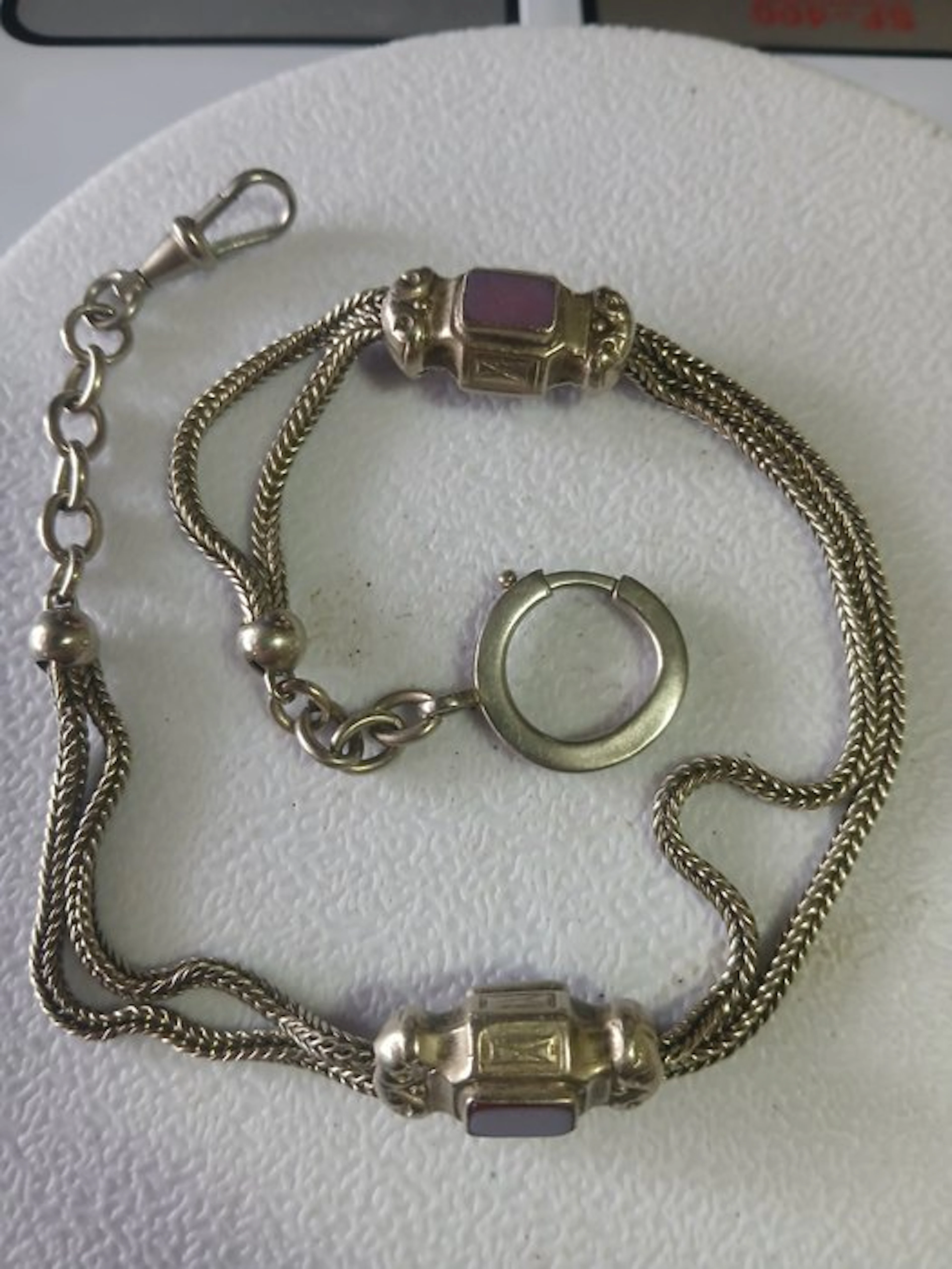 --Antigua cadena para reloj de bolsillo-- - 1850-1900