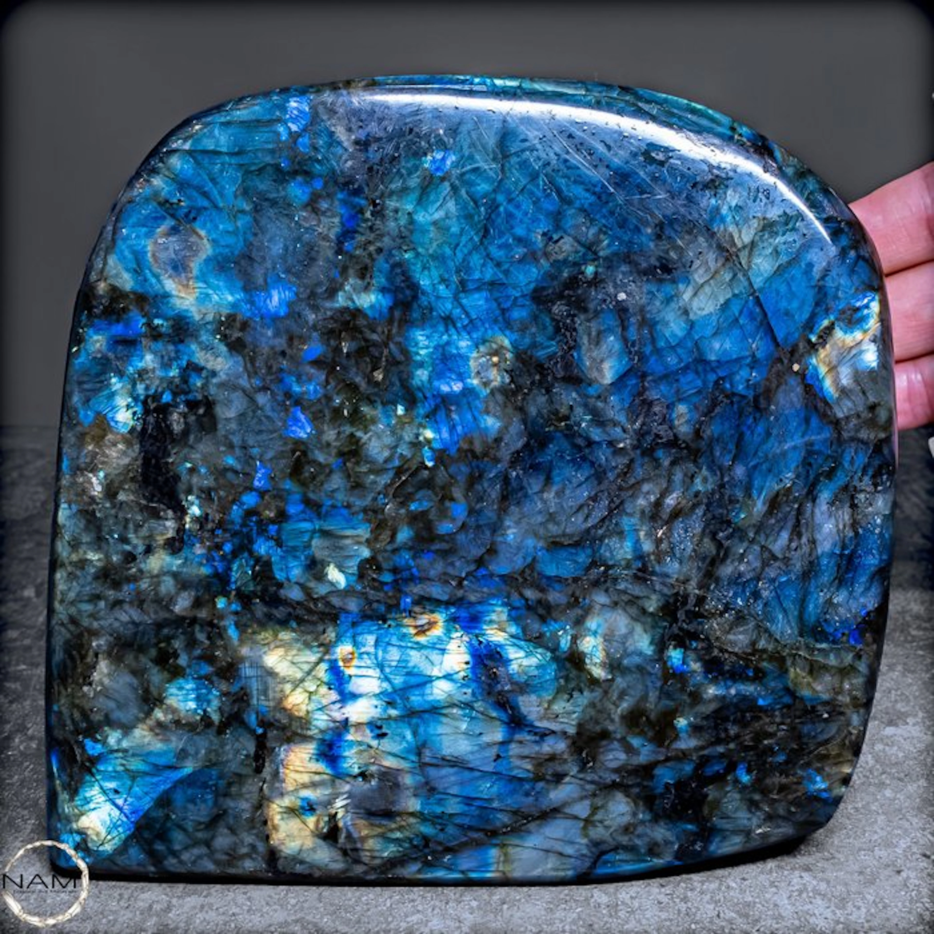 Natural labradorite freeform from Madagascar –...