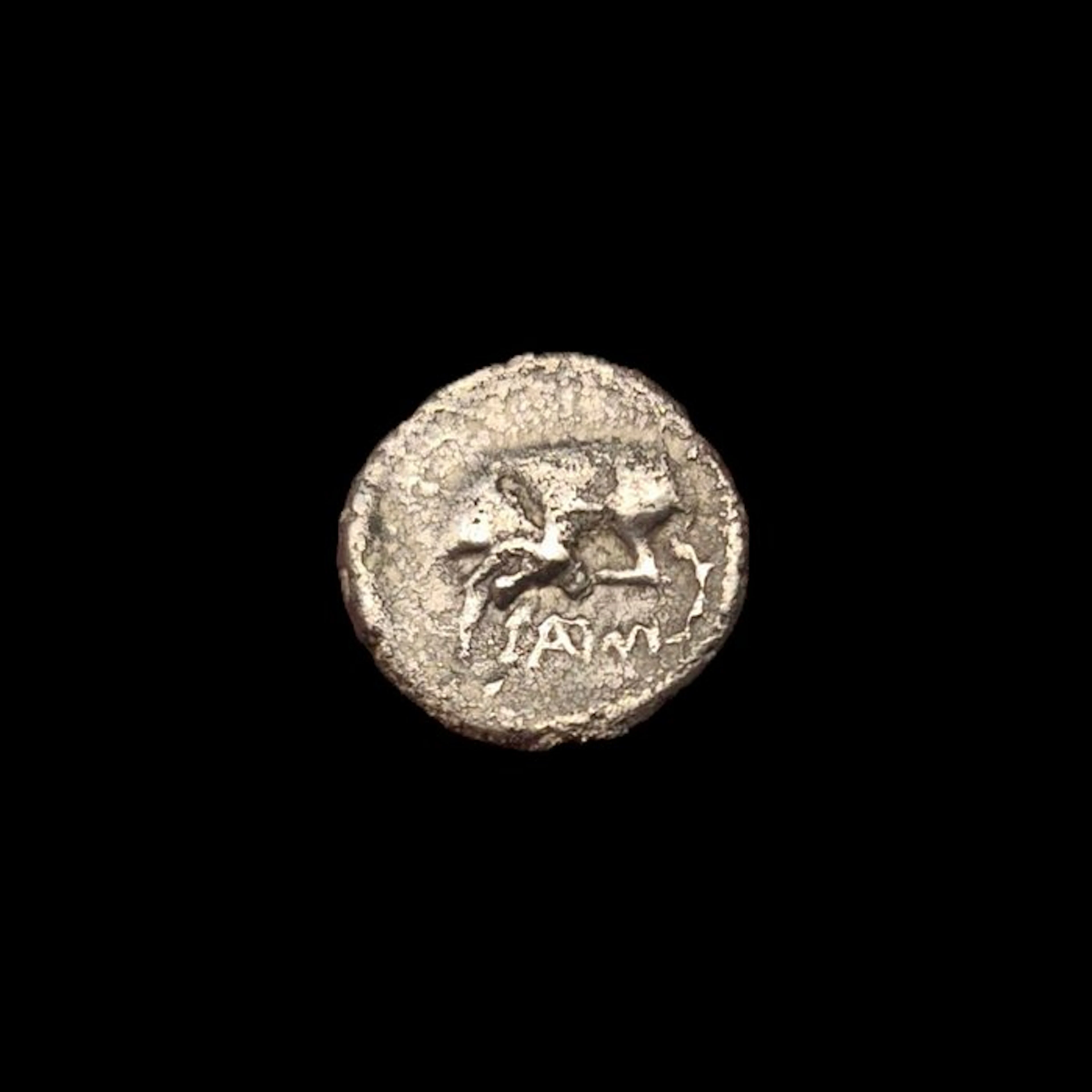 Thrace, Ainos Diobol Circa 421/0-419/8 BC.Head of Hermes / AINI