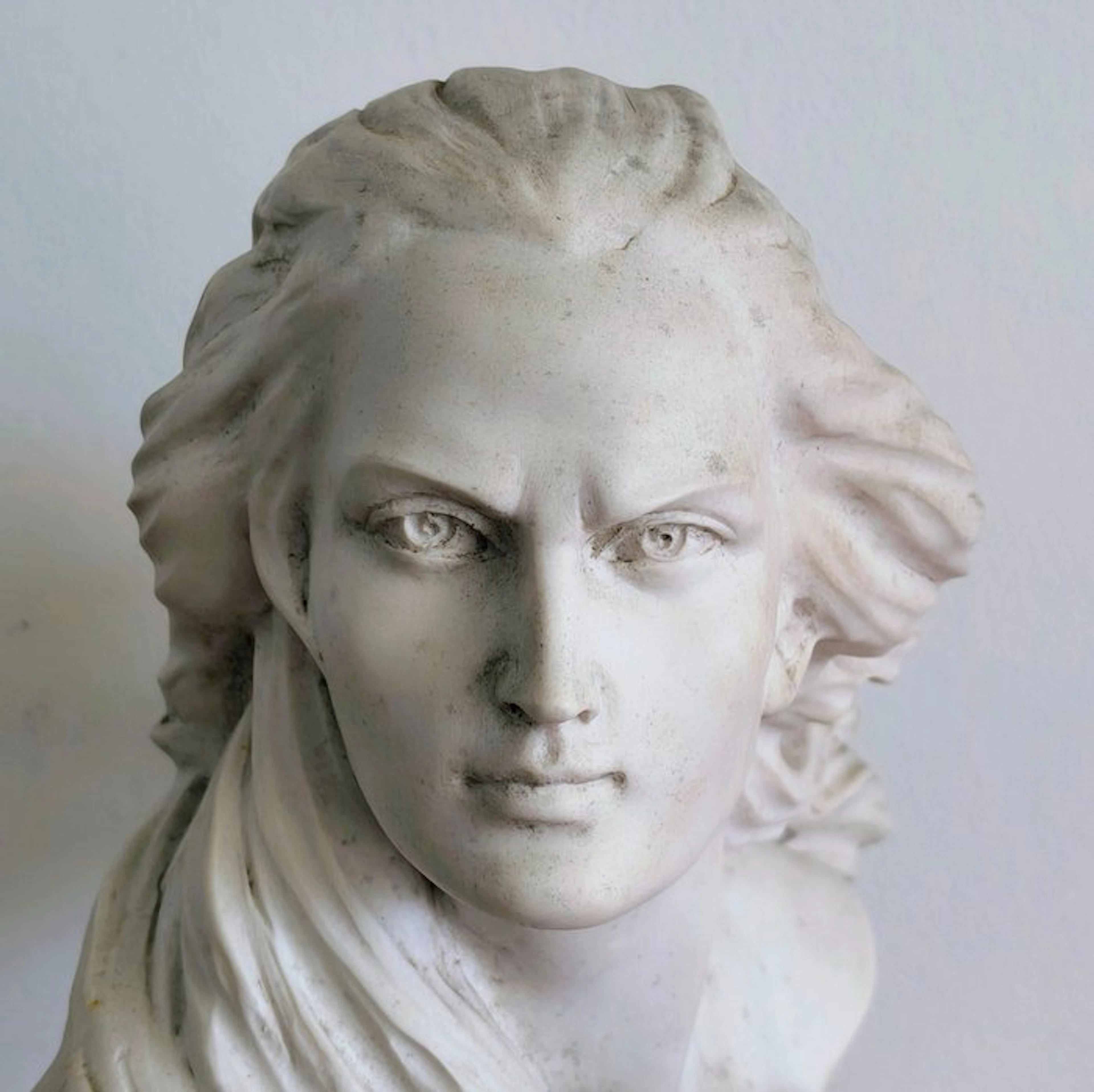 Giuseppe Bessi (1857-1922) - Sculpture, Chopin - 18 cm - Cast Stone