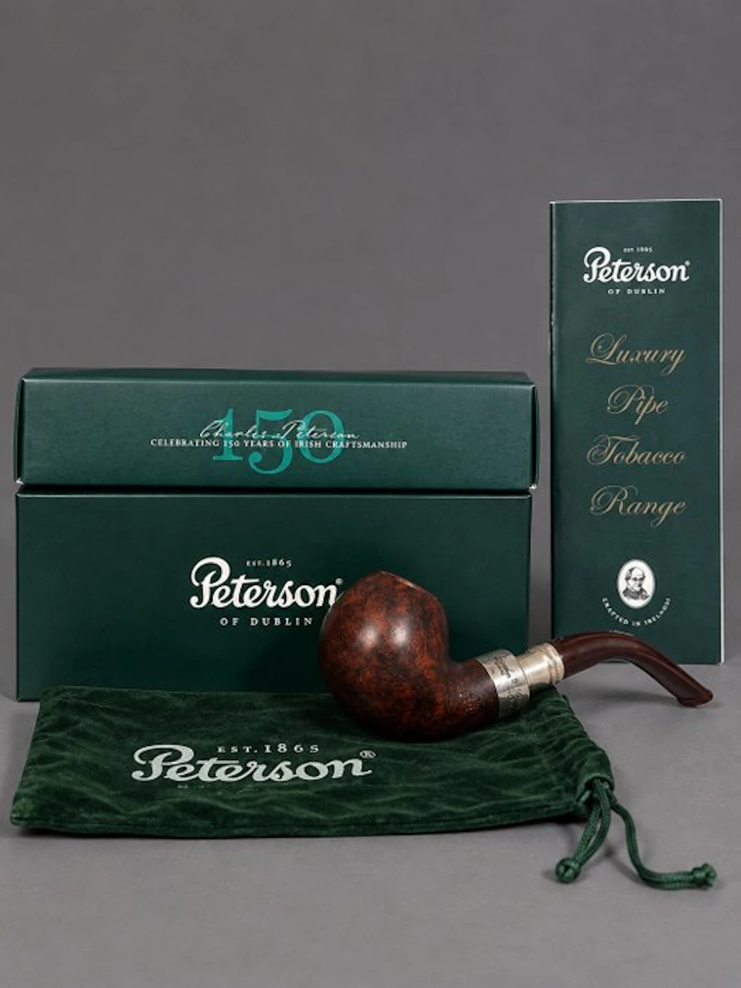 Peterson - Pipe - Wood, .925 silver