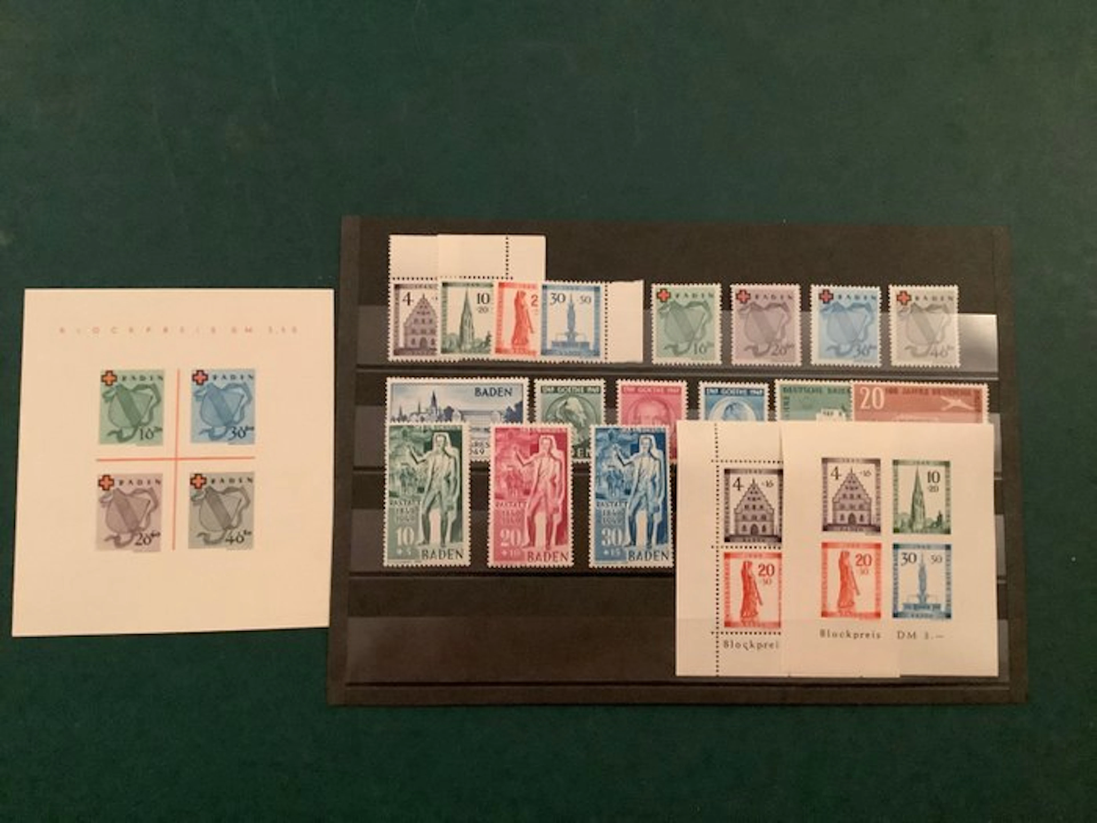 Baden - French zone 1949 - Full year issue with the three...