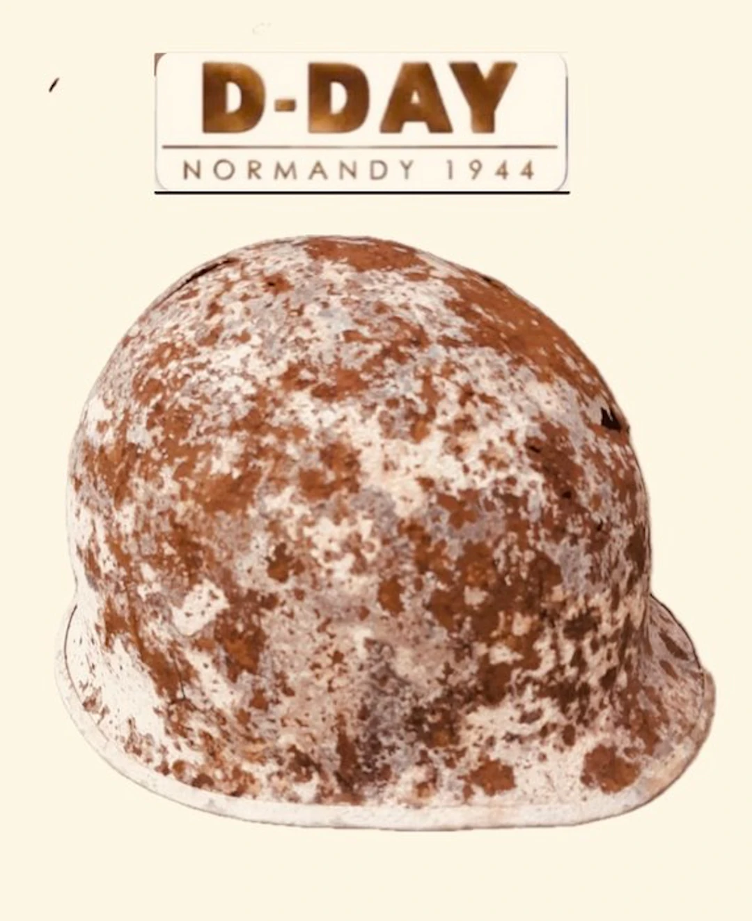 USA - Original WW2-US D-DAY helmet relic from the sea of...