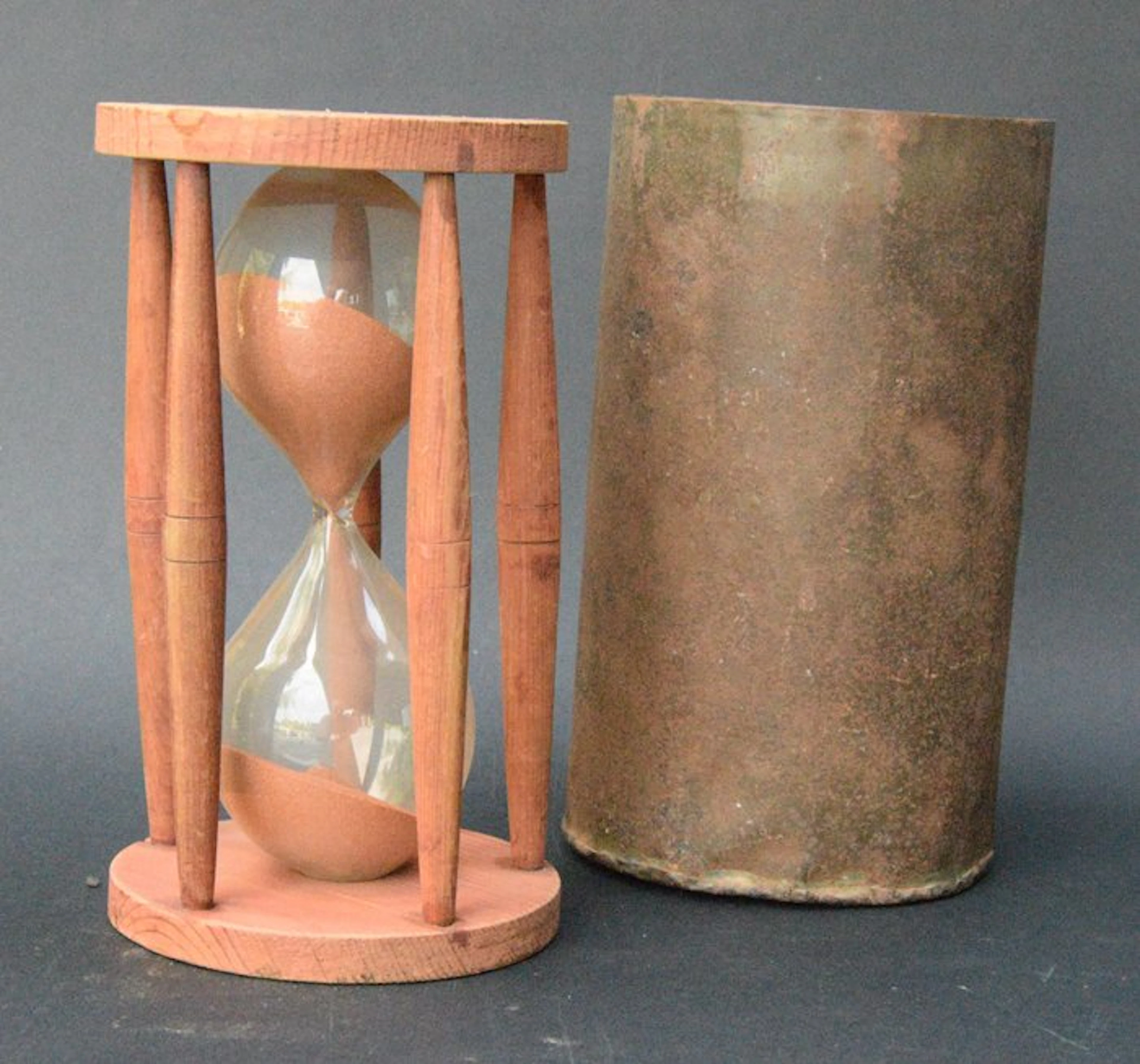 Hourglass - wood and glass - 1920-1930