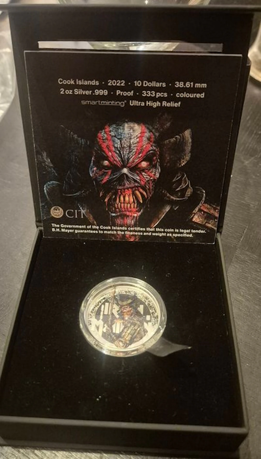Cook Islands. 10 Dollars 2022, 2 Oz Silver .999