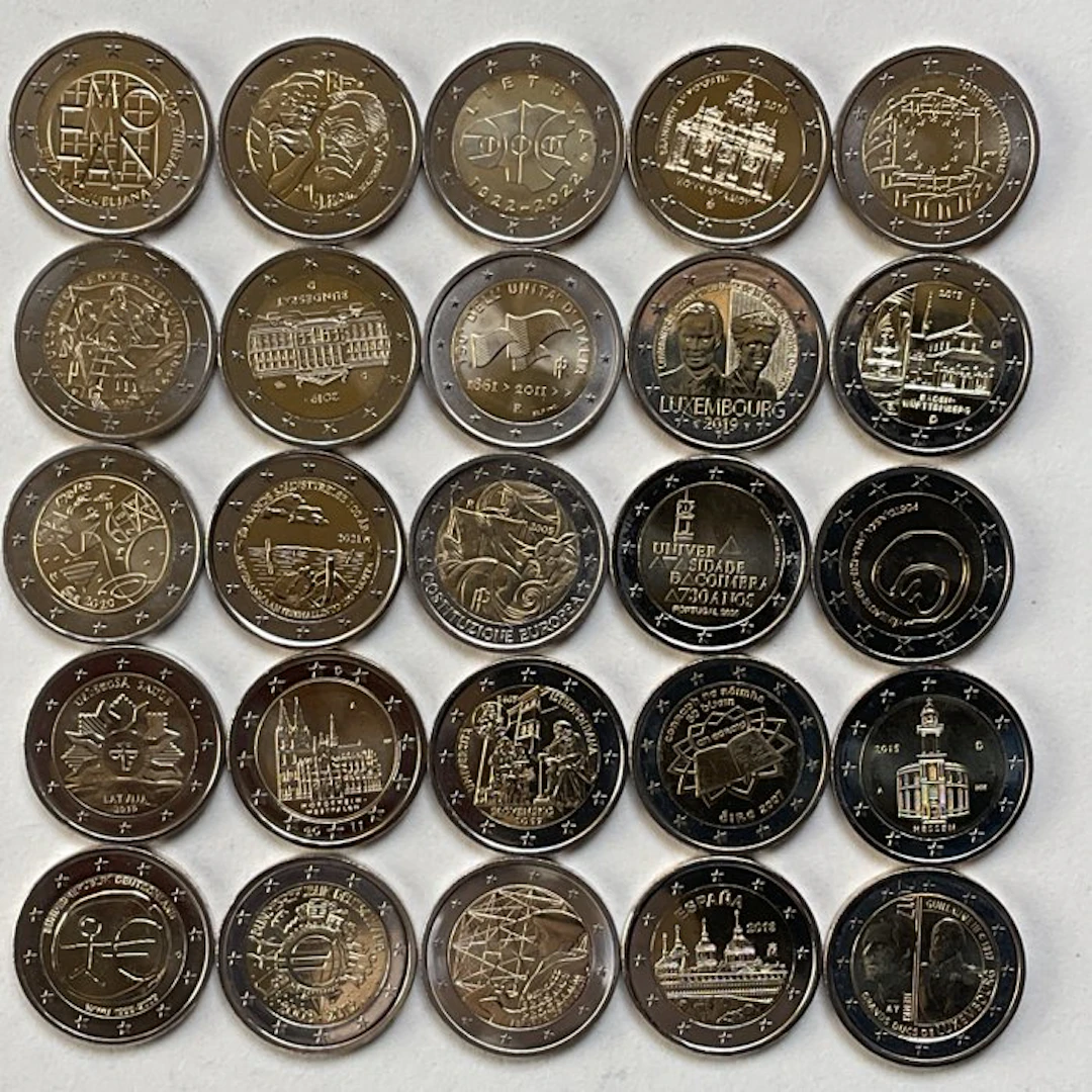 Europe. 2 Euro Various Years (25 munten) (No reserve price)