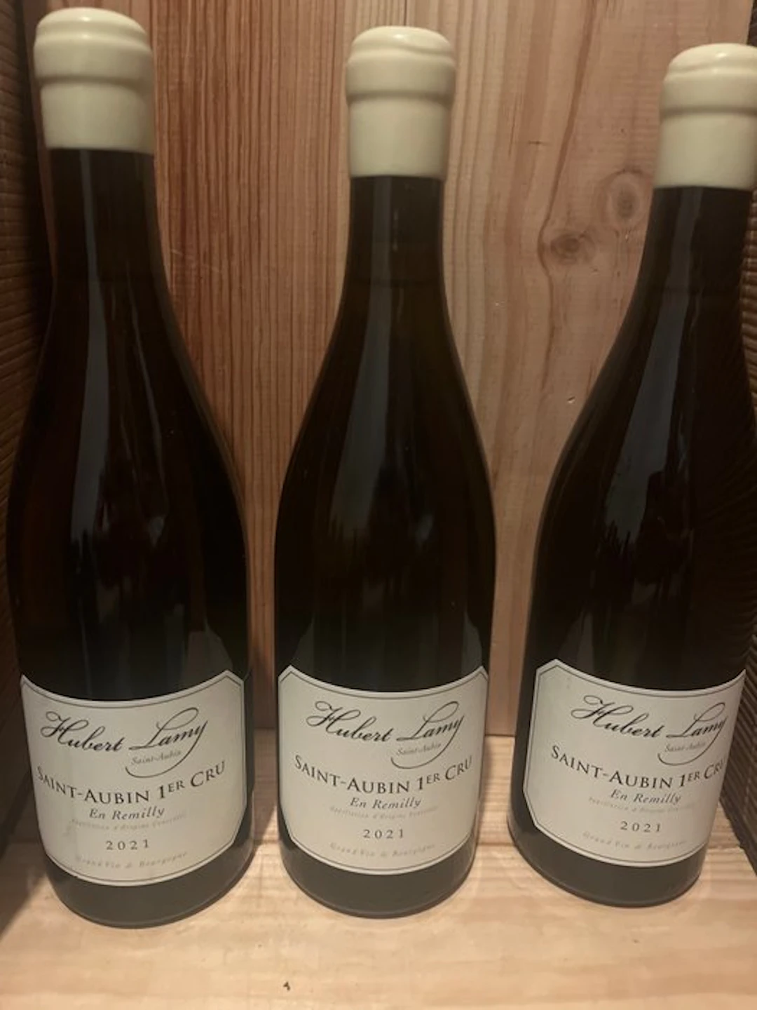2021 Domaine Hubert Lamy "En Remilly" - Saint-Aubin 1er Cru - 5 Bottles (0.75L)